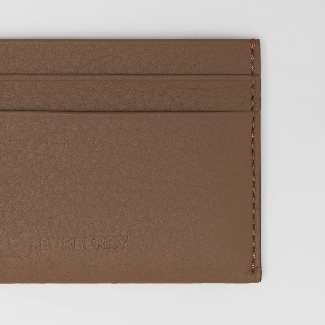 Grainy Leather Card Case - 2