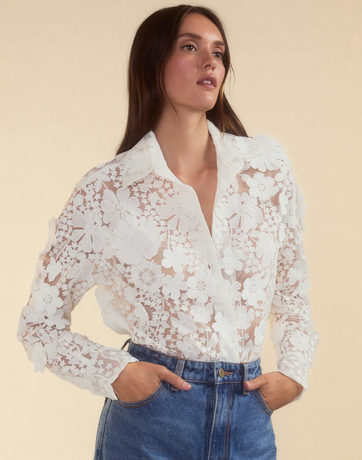 Blooming Lace Shirt - 1