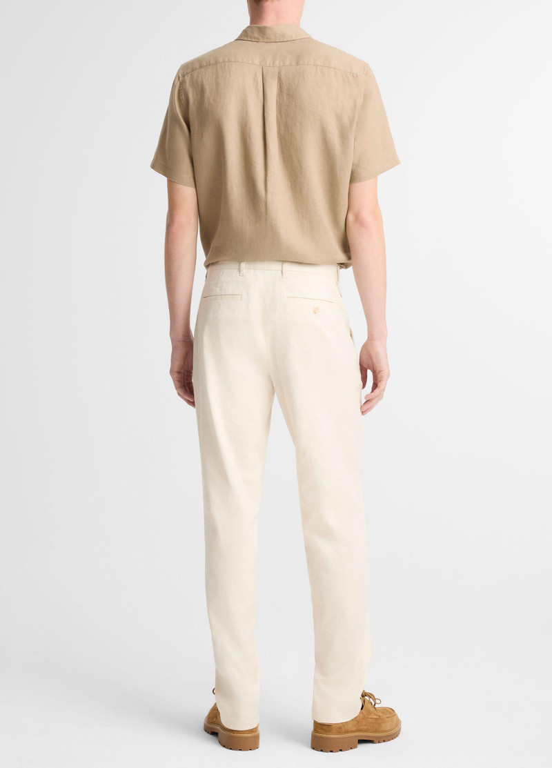 Vince Owen Athletic Linen-Cotton Extended-Tab Pant outlook