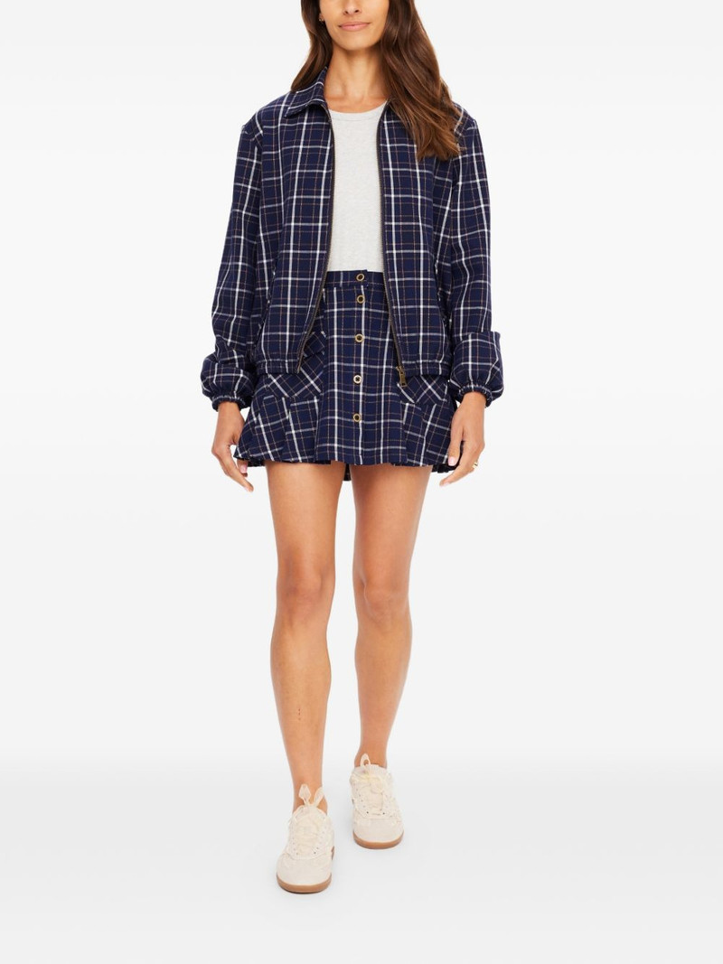 THE UPSIDE Valencia Lexi collared check jacket outlook