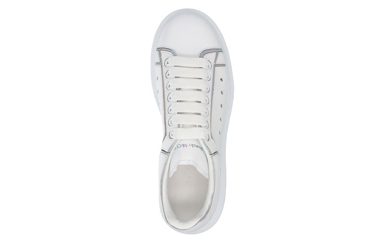 Alexander McQueen Oversized Sneaker 'White Silver Holo' 645868WIBNV9989 - 2