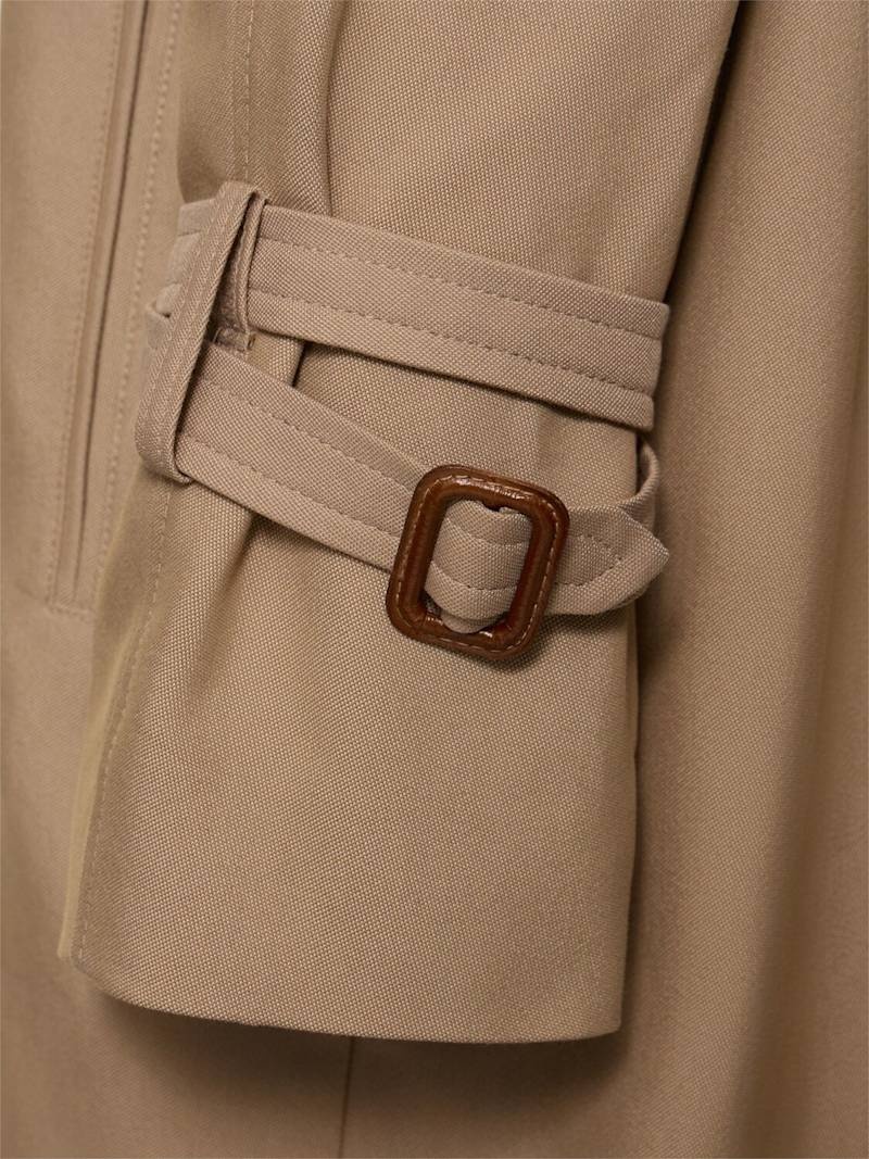 Totême Signature glong abardine trench coat | luisaviaroma