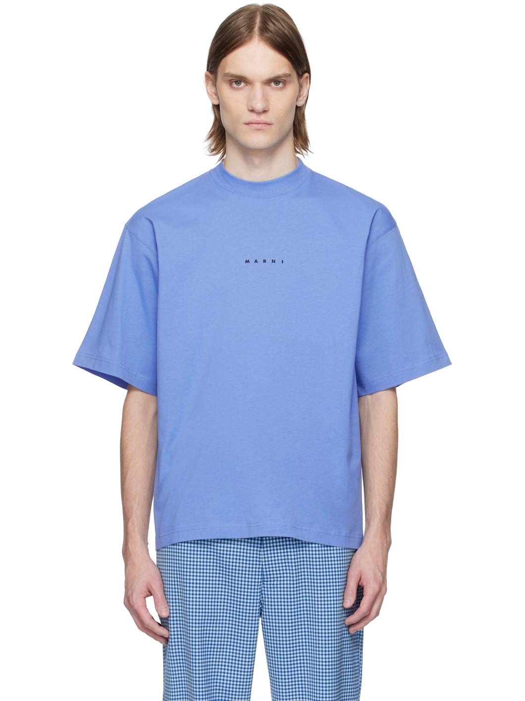 Blue Mini Logo 'Marni' T-shirt - 1