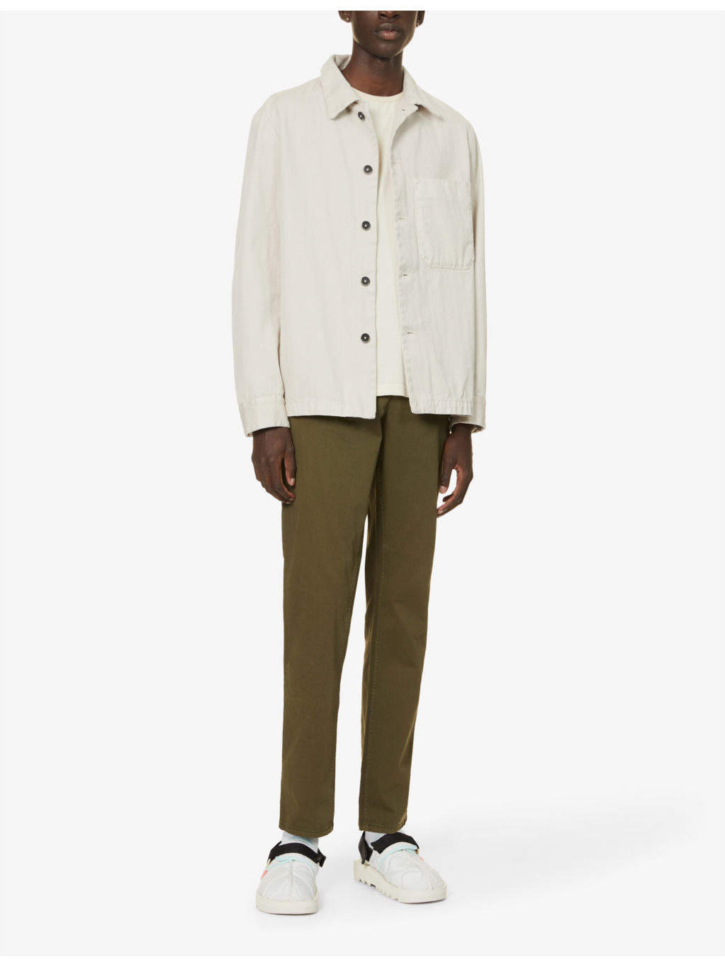 Easy Alvin regular-fit organic stretch-cotton trousers - 2