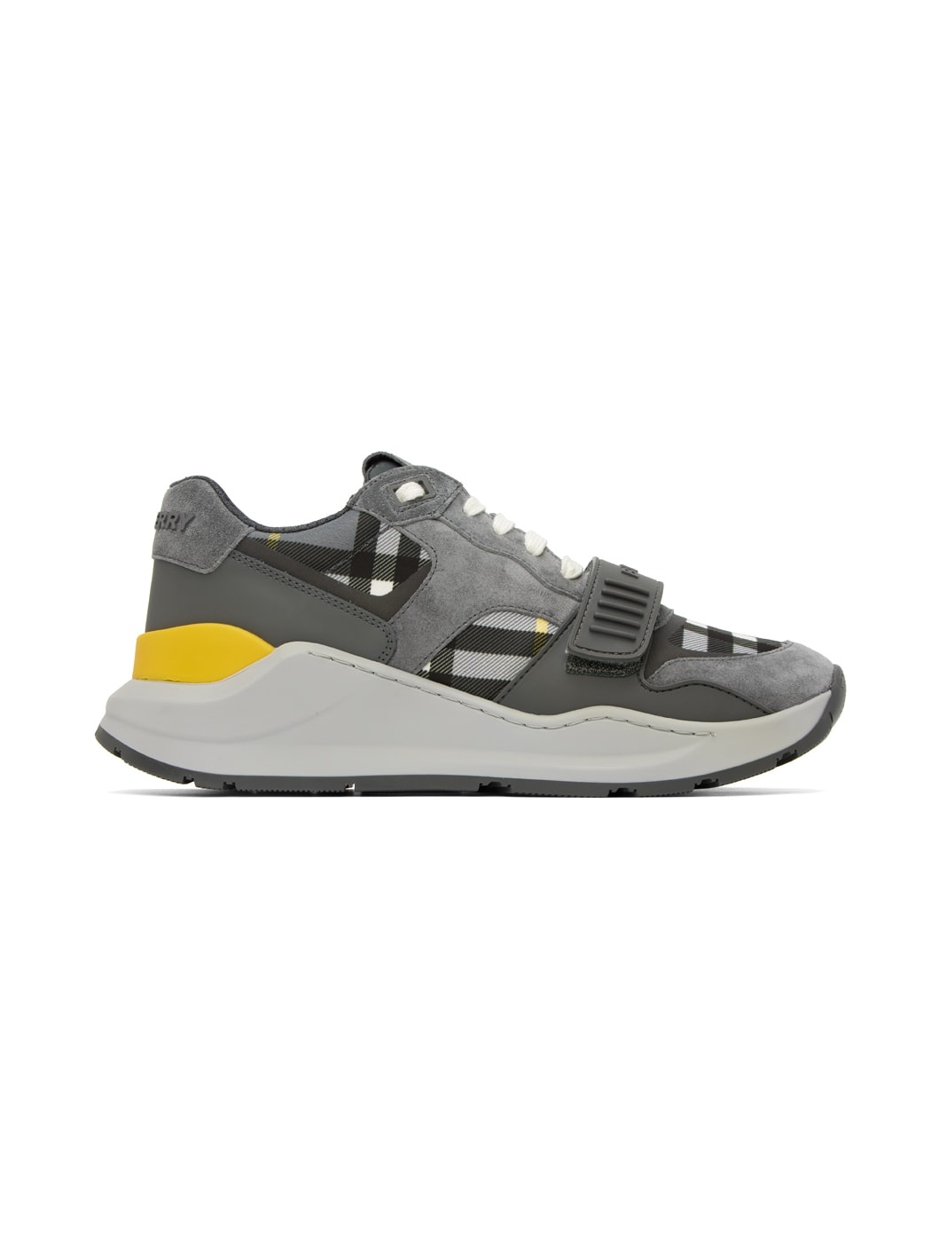Gray Vintage Check Sneakers - 1