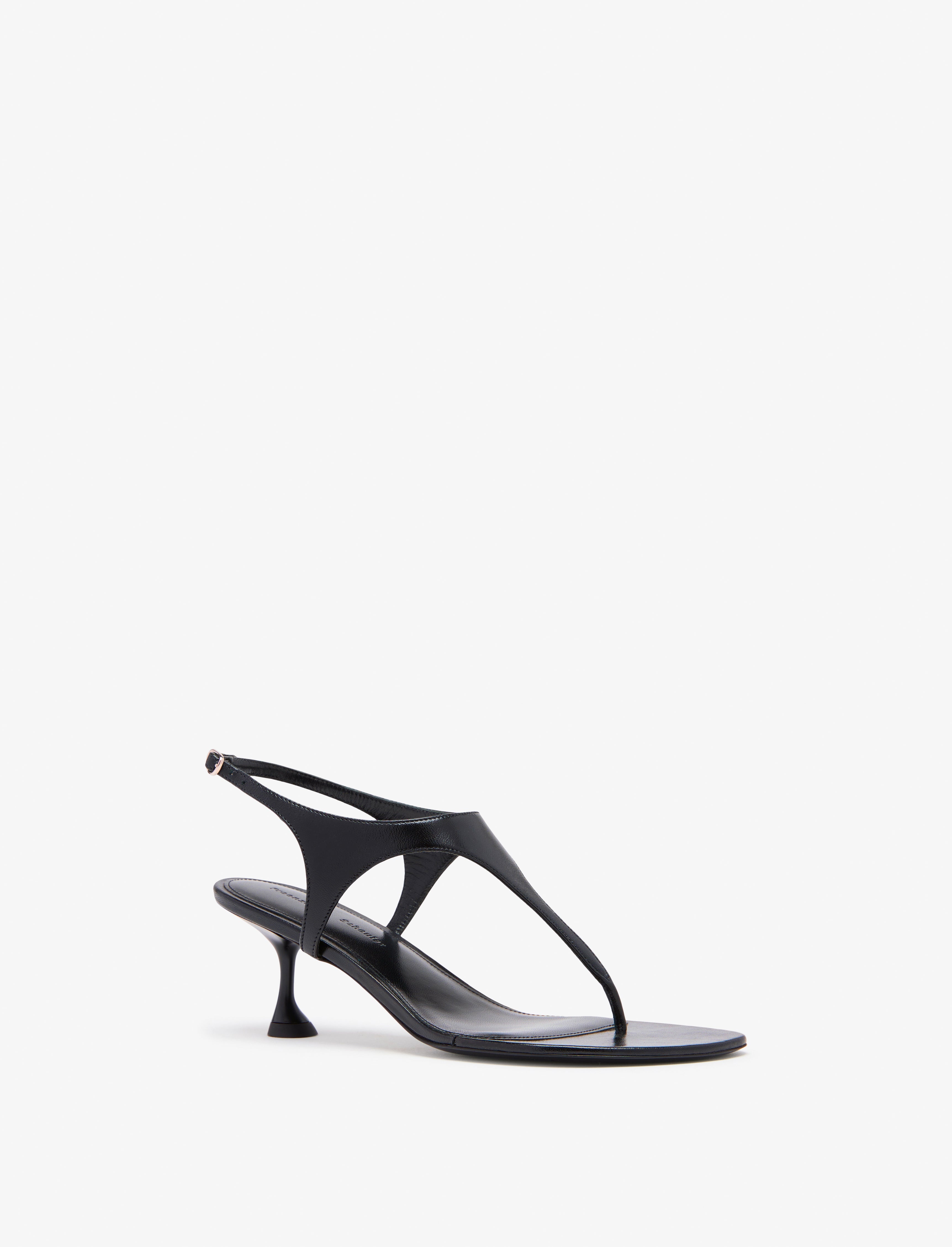 Tee Thong Sandals in Slick Nappa - 2