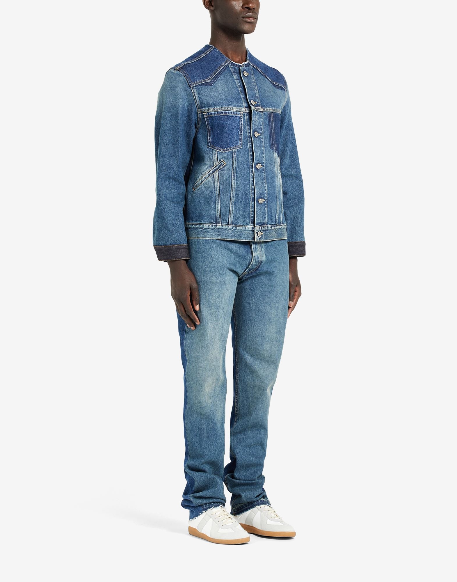 Slip technique' jeans jacket - 3