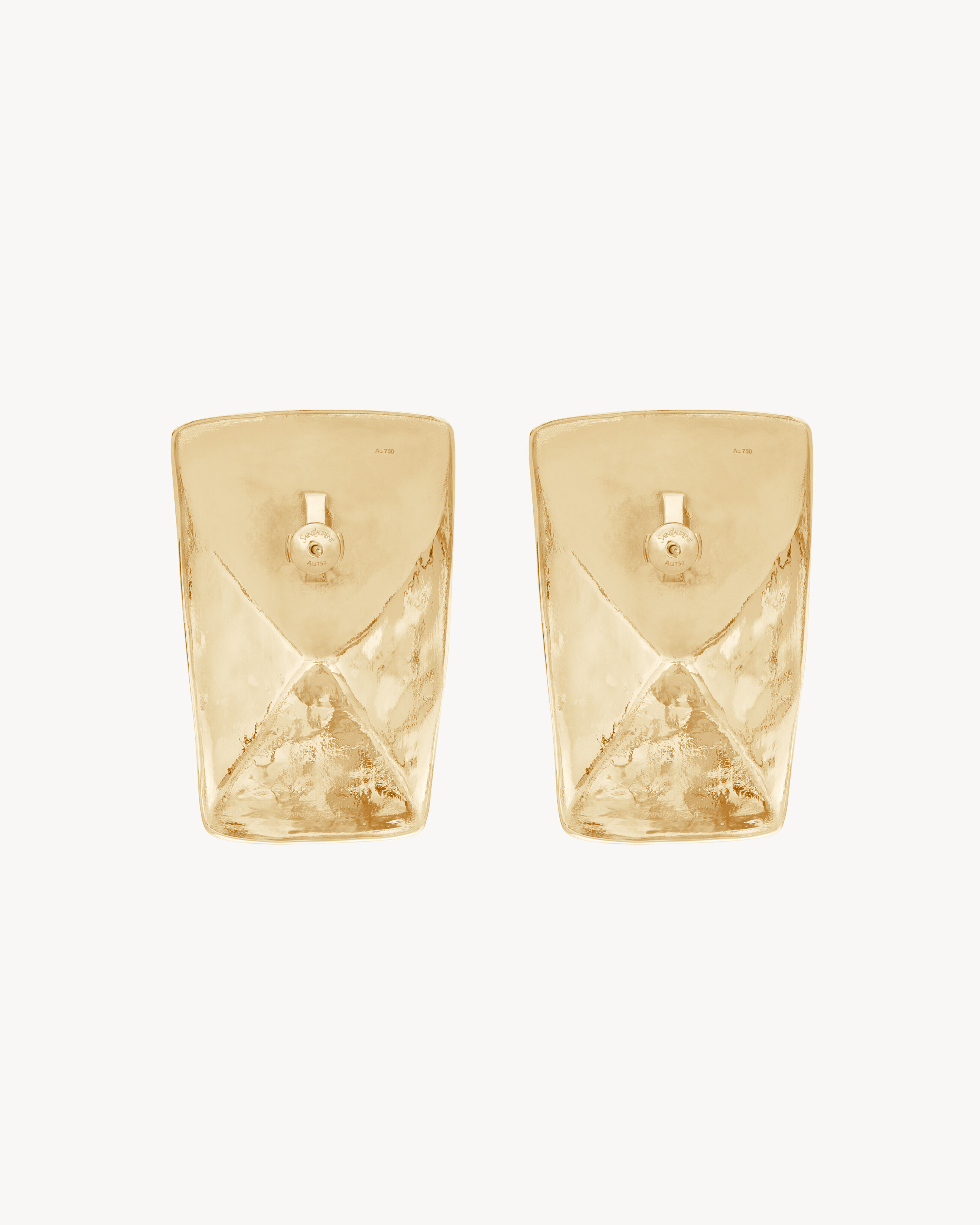 TRAPEZE EARRINGS IN 18K YELLOW GOLD - 3