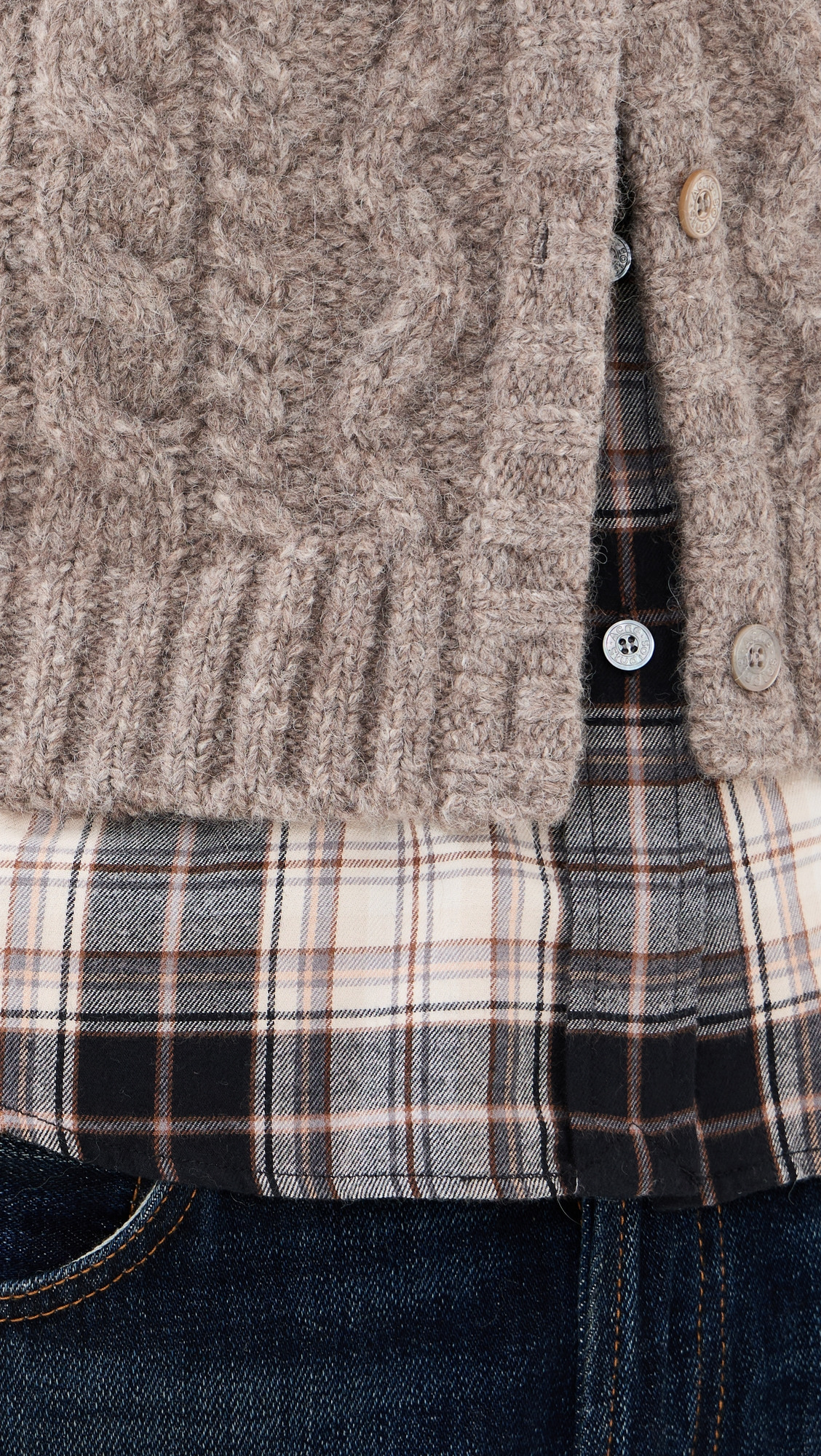Yak Cotton Flannel Cardigan - 5