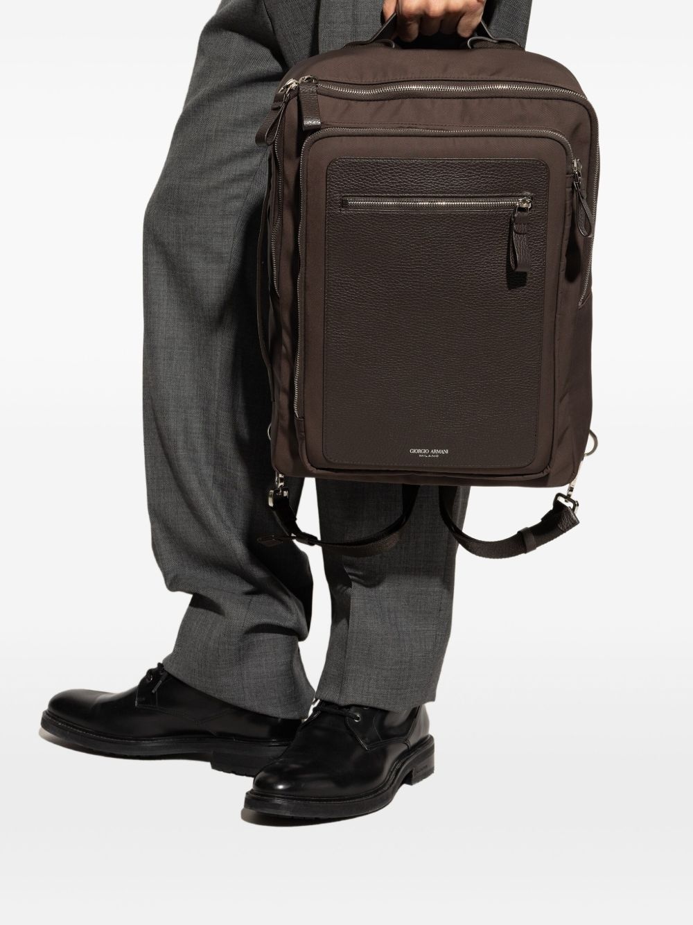 logo-motif backpack - 2