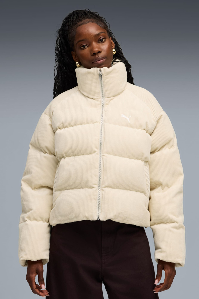 PUMA Corduroy Puffer Jacket Women outlook