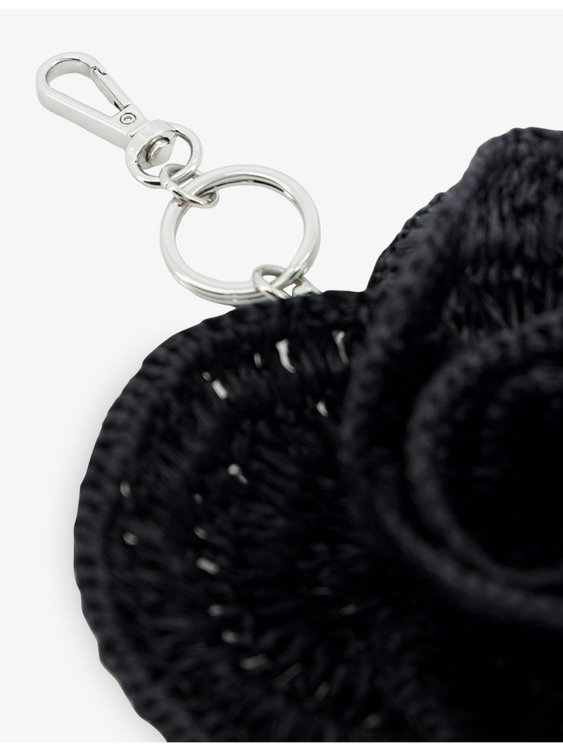 The Kooples Flower Raffia Bag Charm outlook