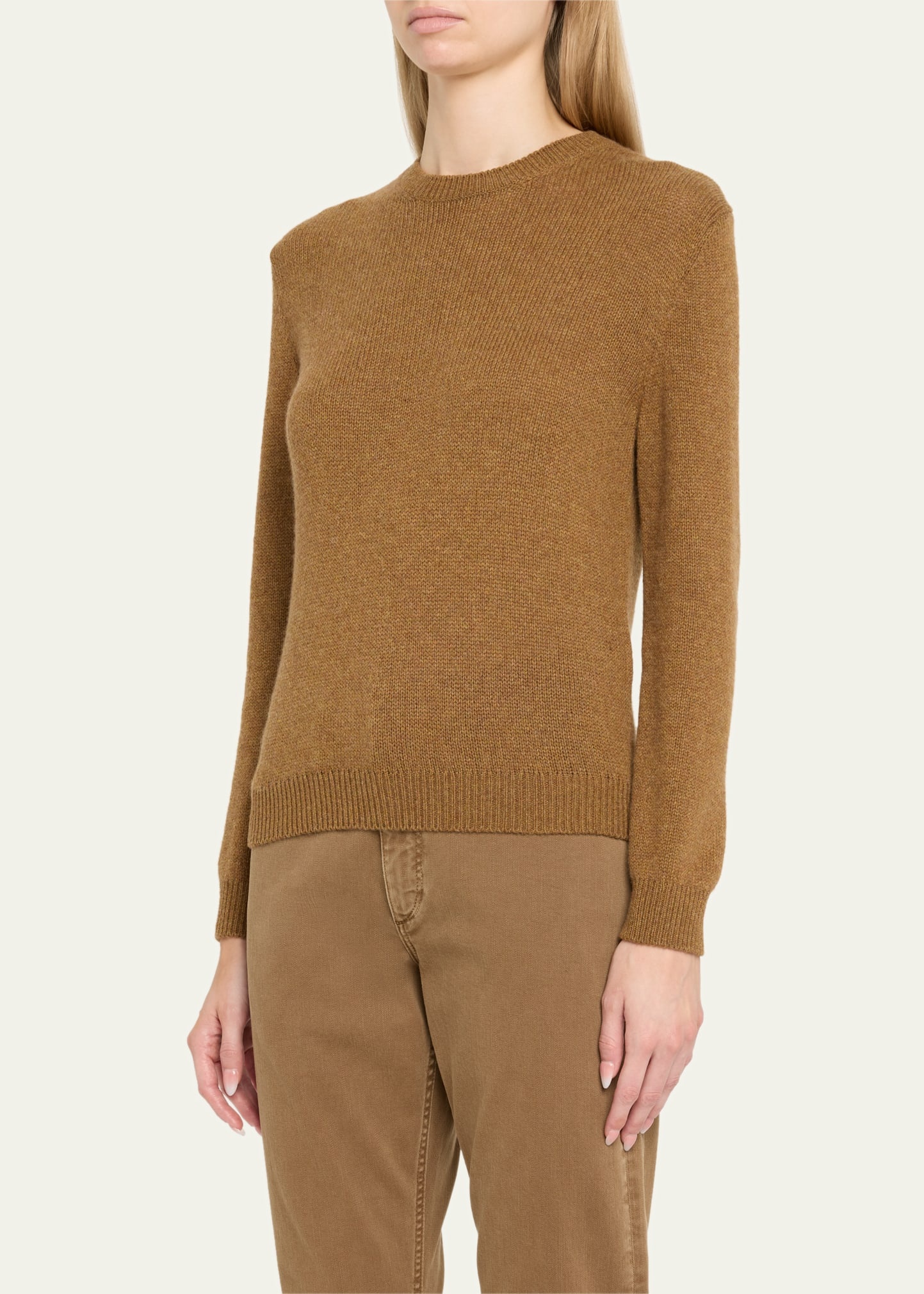 Fobello Crewneck Baby Cashmere Top - 4
