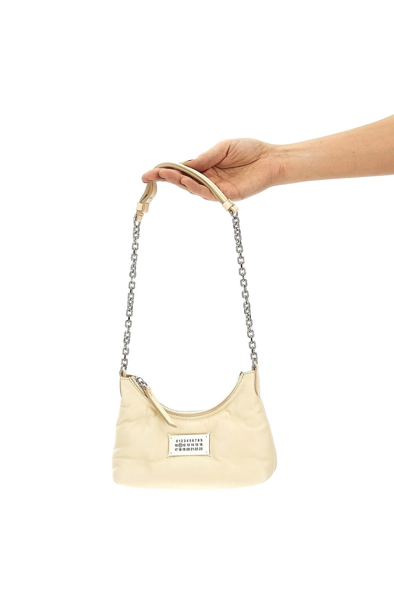 Maison Margiela SMALL 'HOBO' IVORY 가죽 가방 outlook