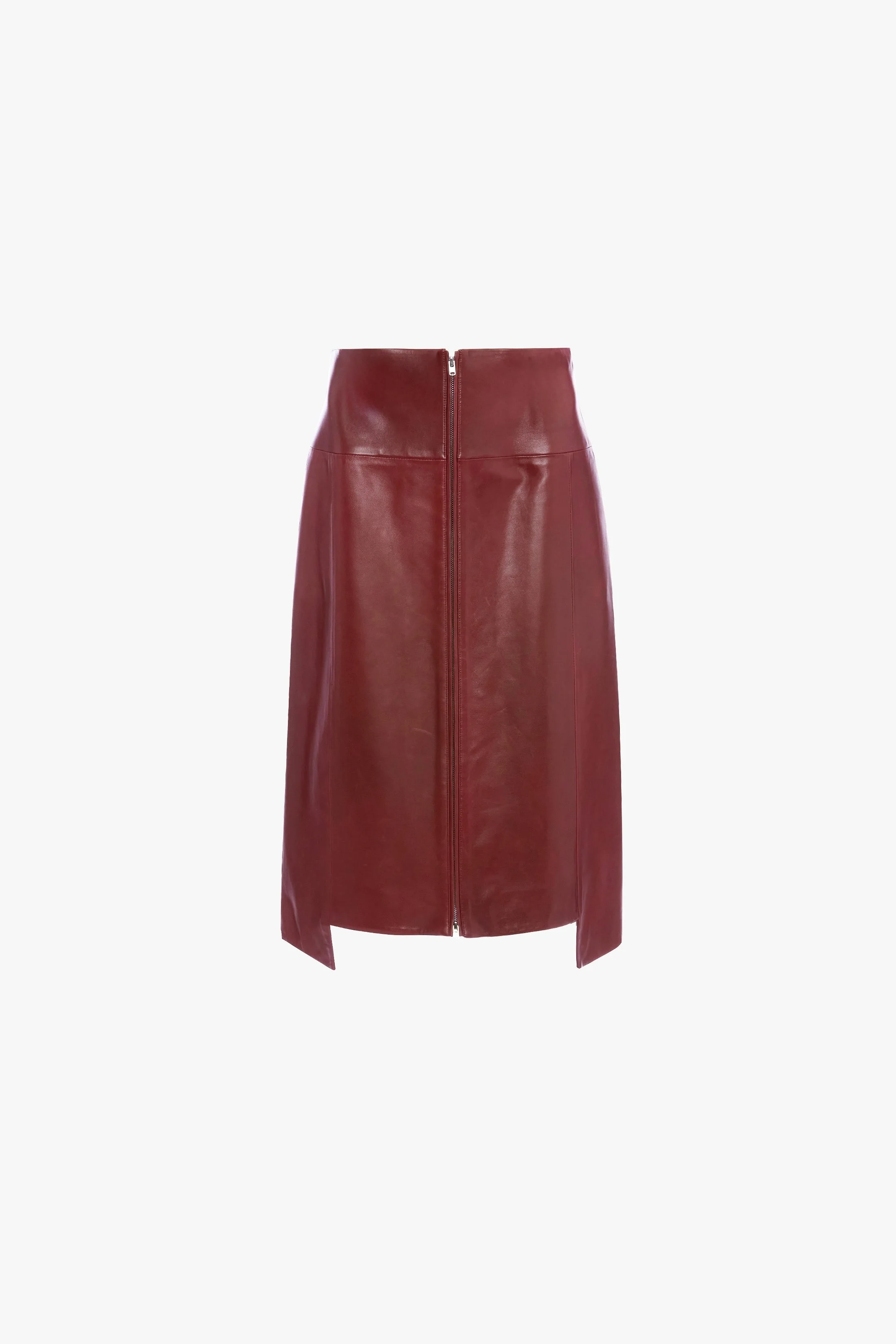 Leather Skirt In Acai - 1