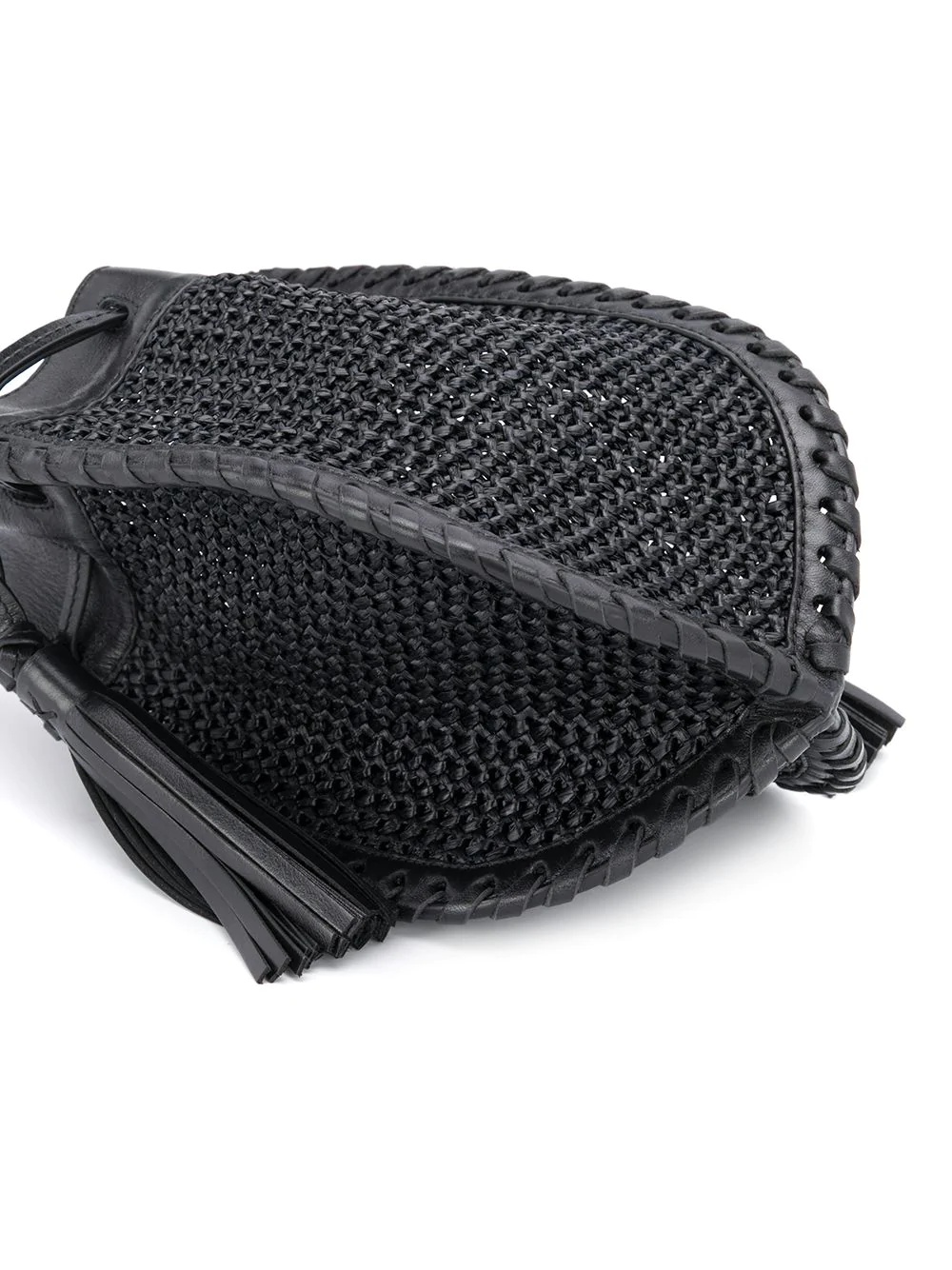 straw mesh crossbody bag - 4