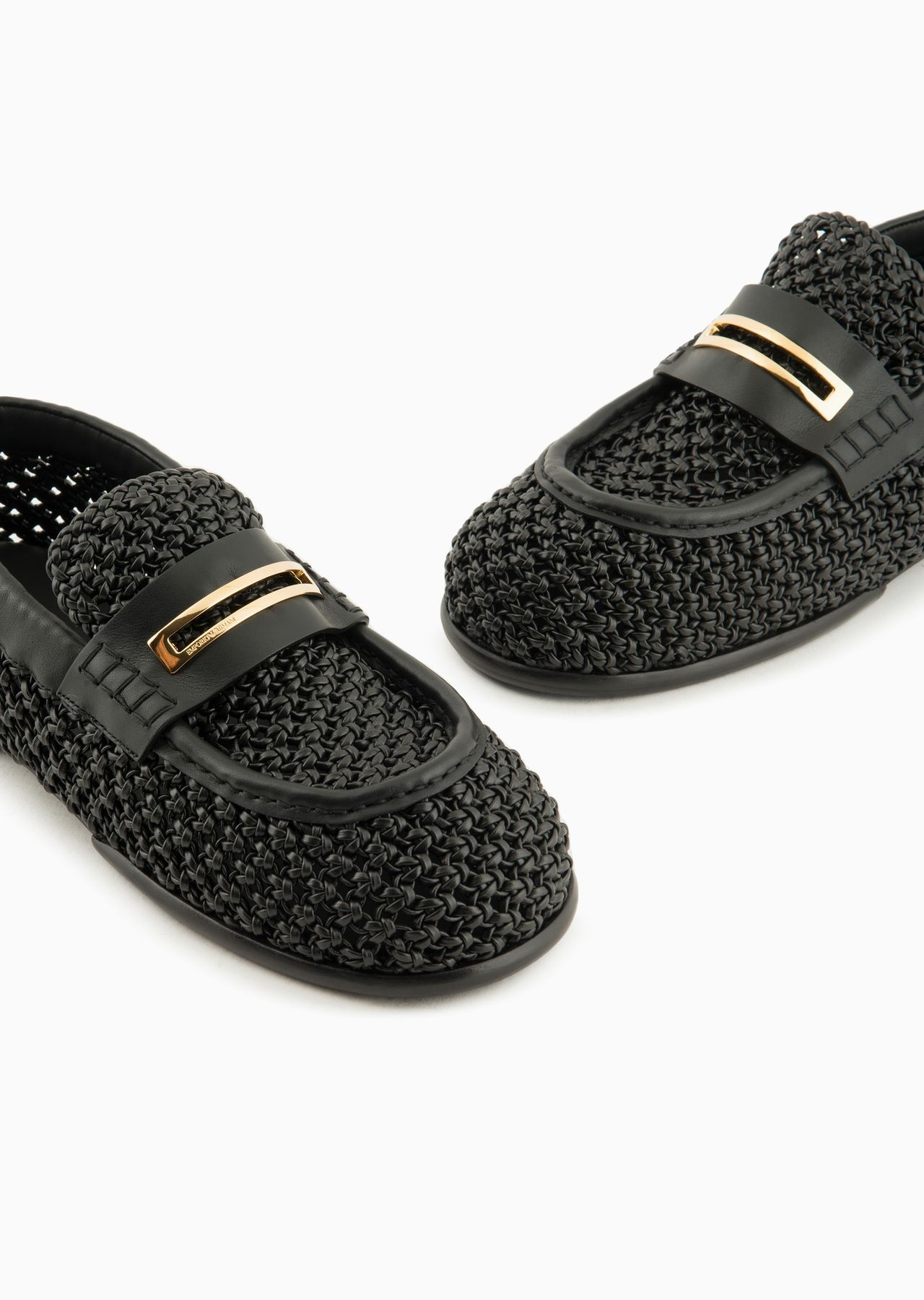 Woven nappa-leather loafers - 5