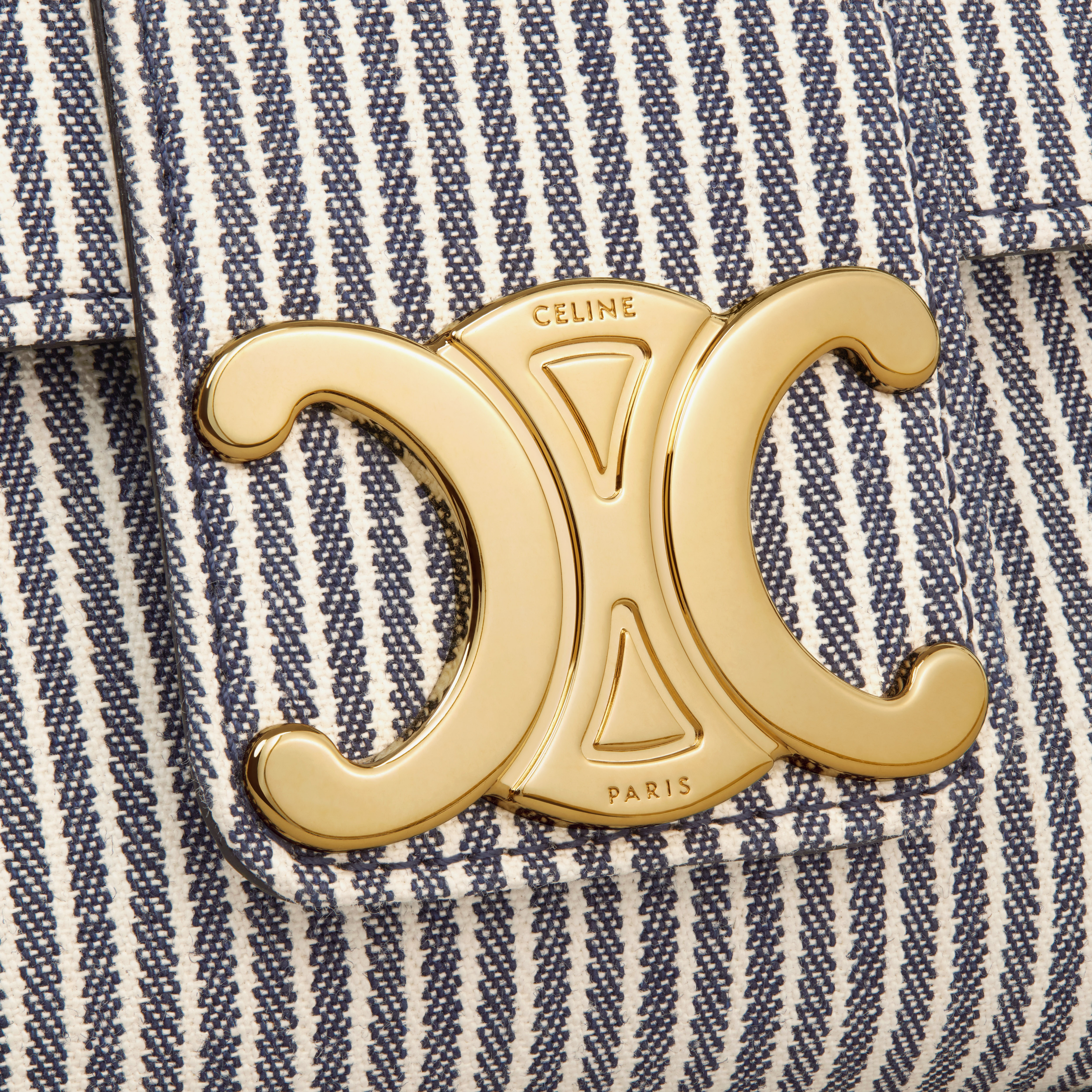 Medium Celine Victoire Bag in striped textile - 5