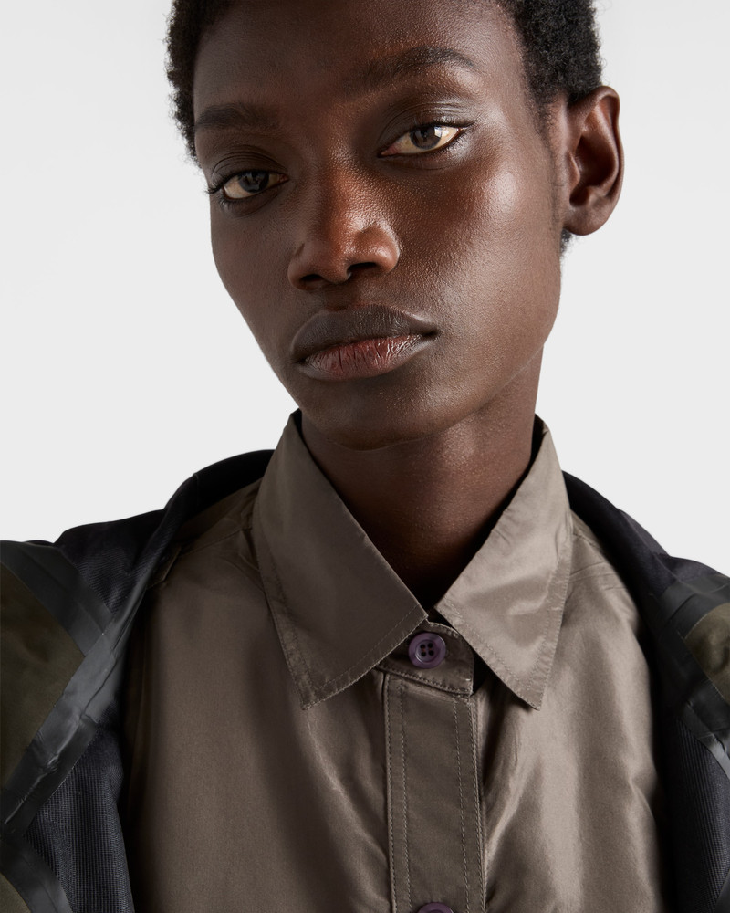 Short-sleeved taffeta shirt 6