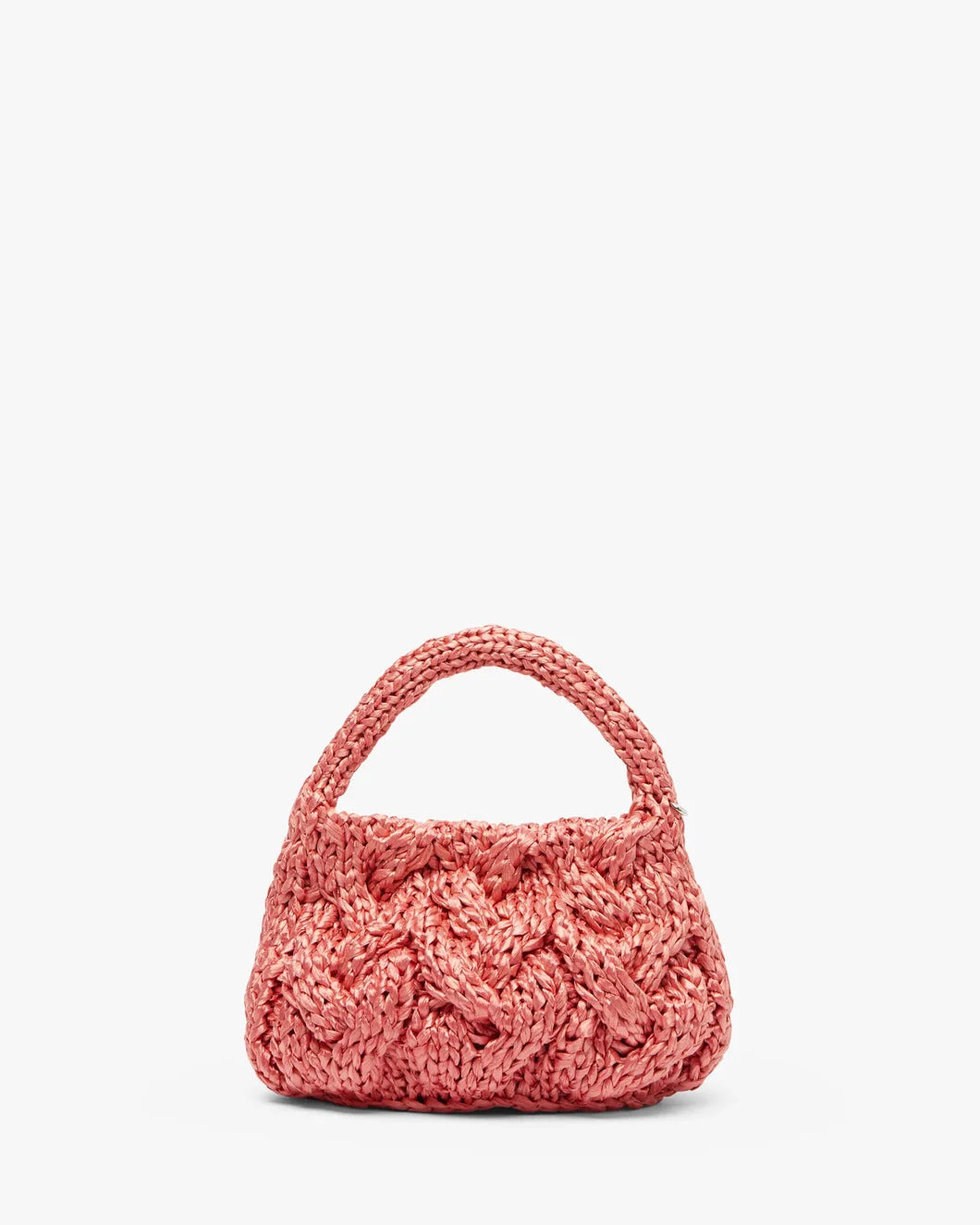 SMALL CABLE KNIT BAG - 4