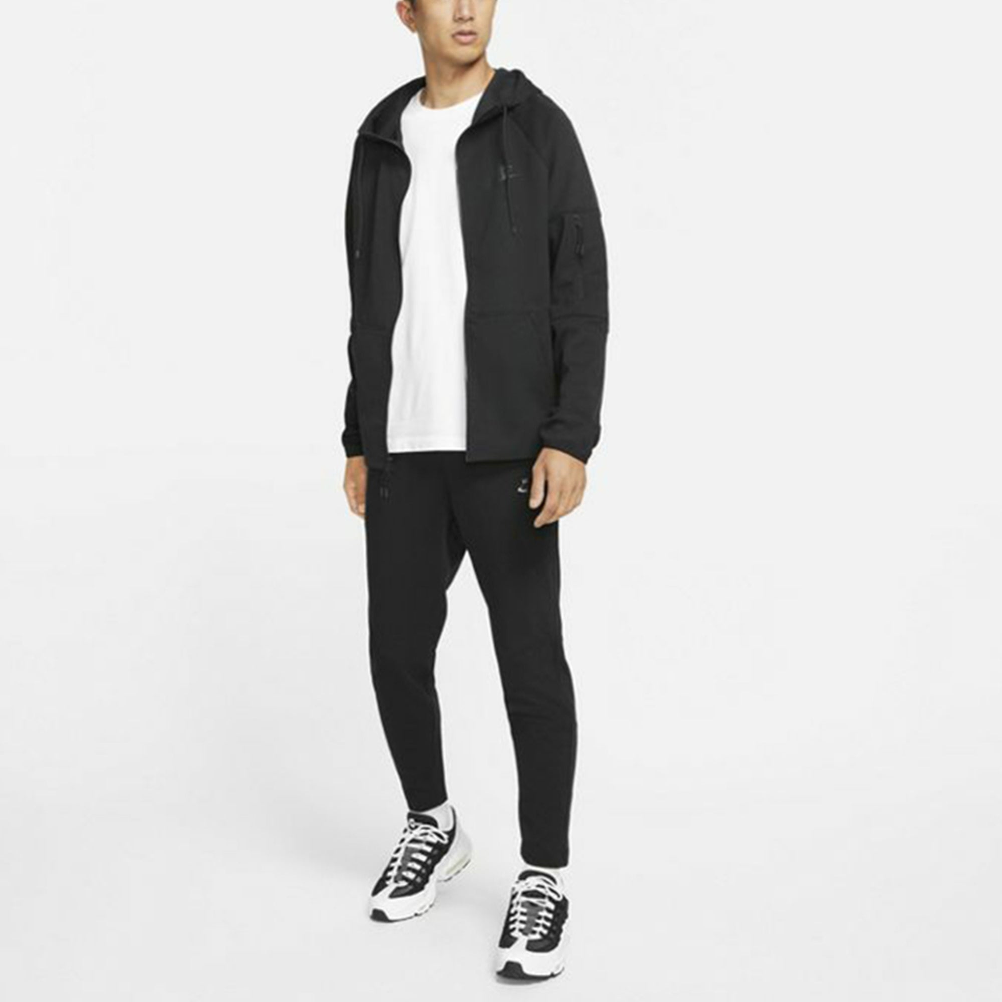 Nike Tech-Pack Logo Knit Hooded Jacket Black DD5285-010 - 3