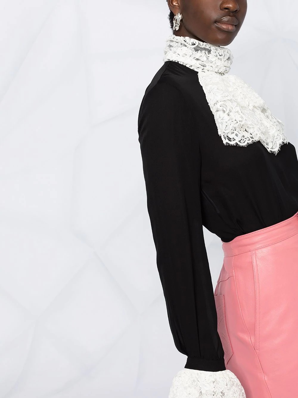 jabot-collar blouse - 3