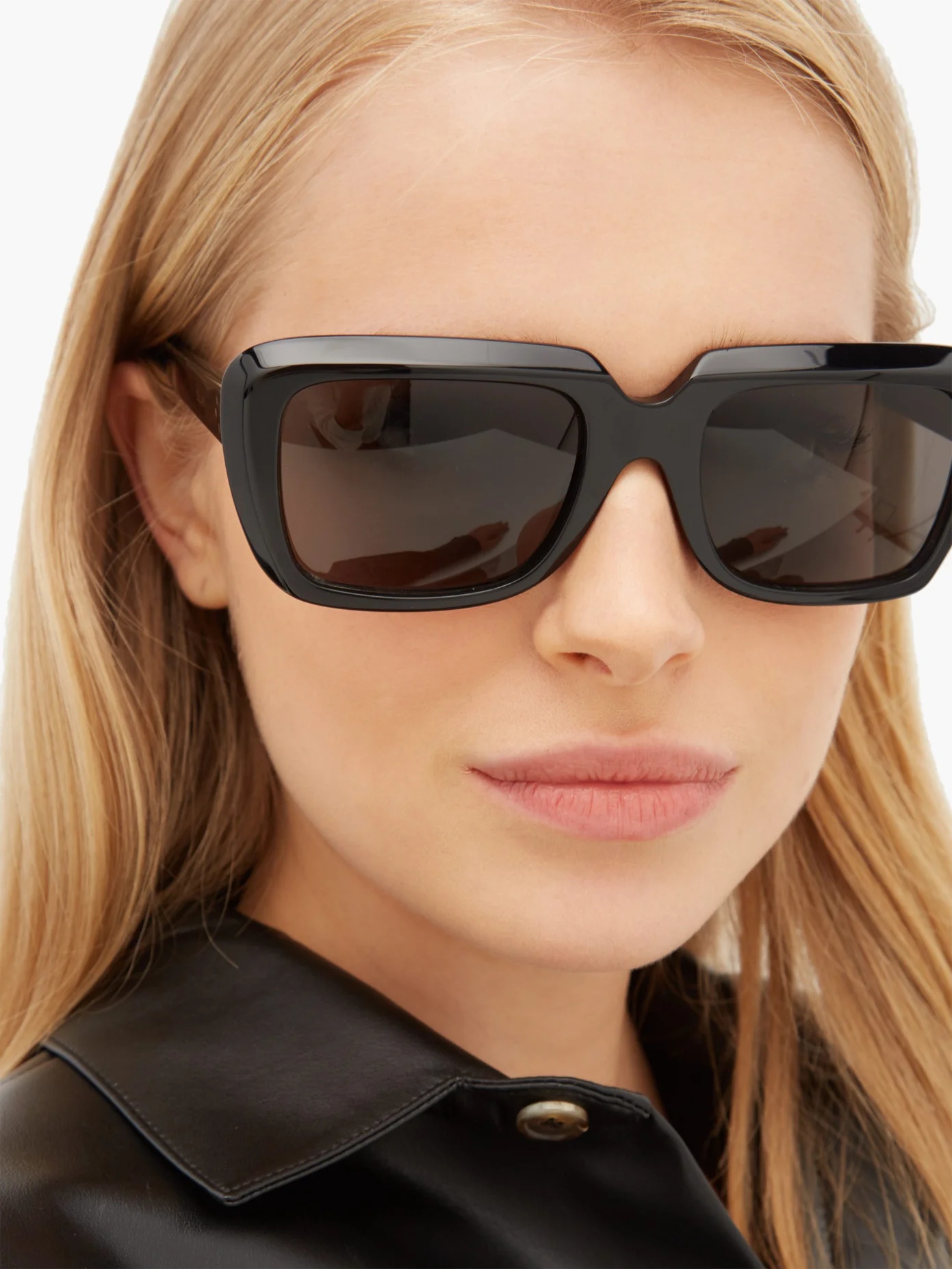 Rectangular acetate sunglasses - 3