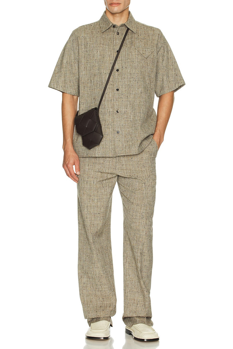 Bottega Veneta Multi Colour Fleck Viscose Straight Trousers outlook