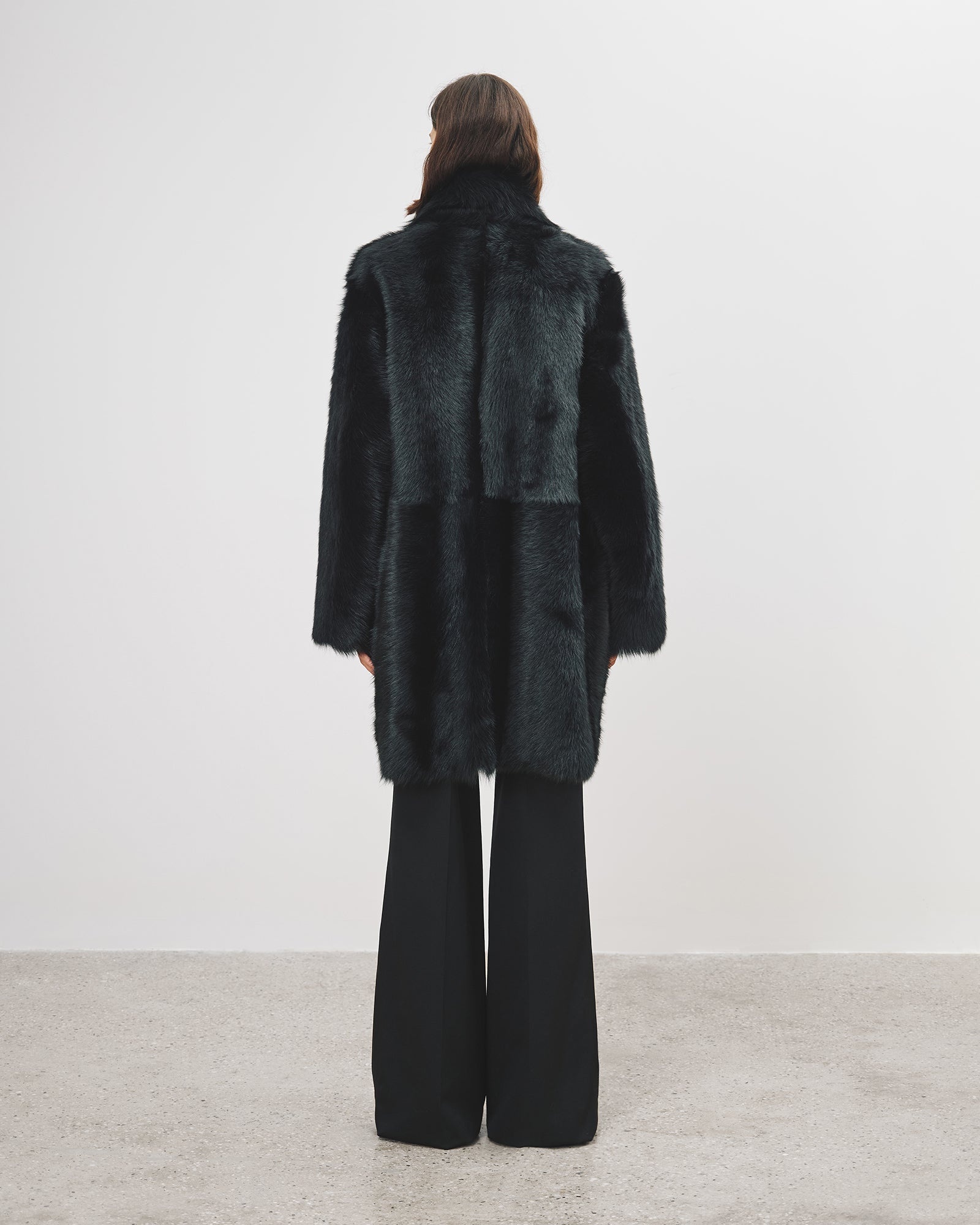 FAUSTINE DOUBLE BREASTED SHEARLING COAT - 4