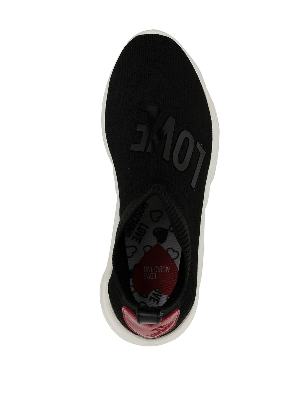 logo print sock trainers - 4