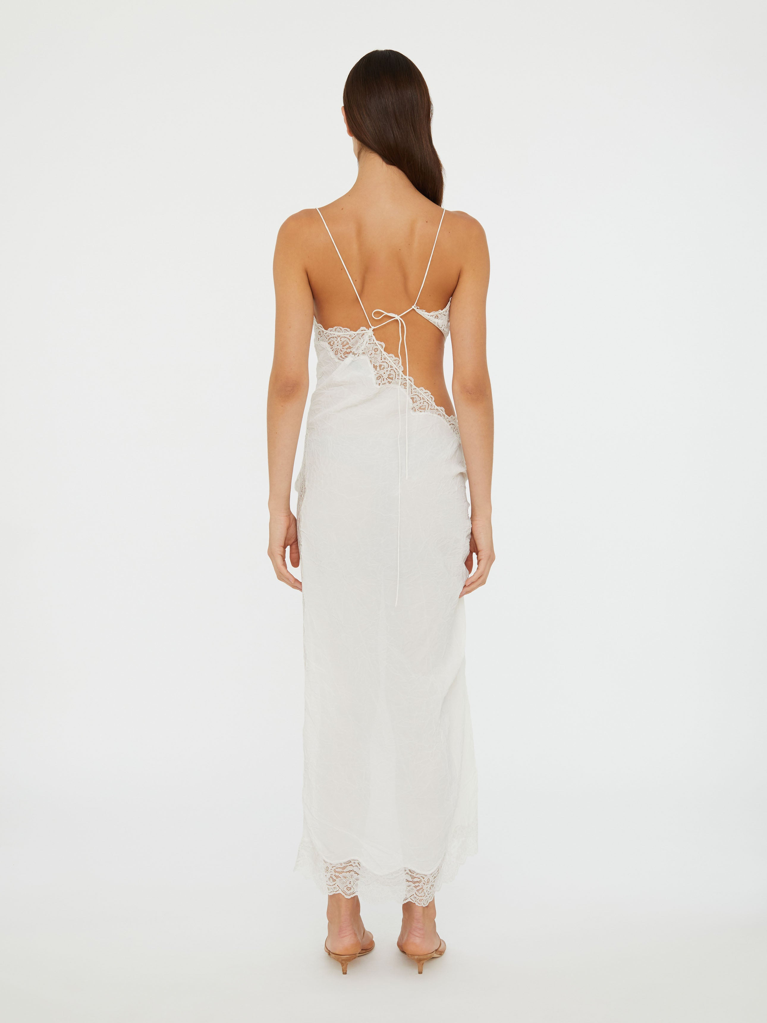 Crimped Lace Cami Dress - 6