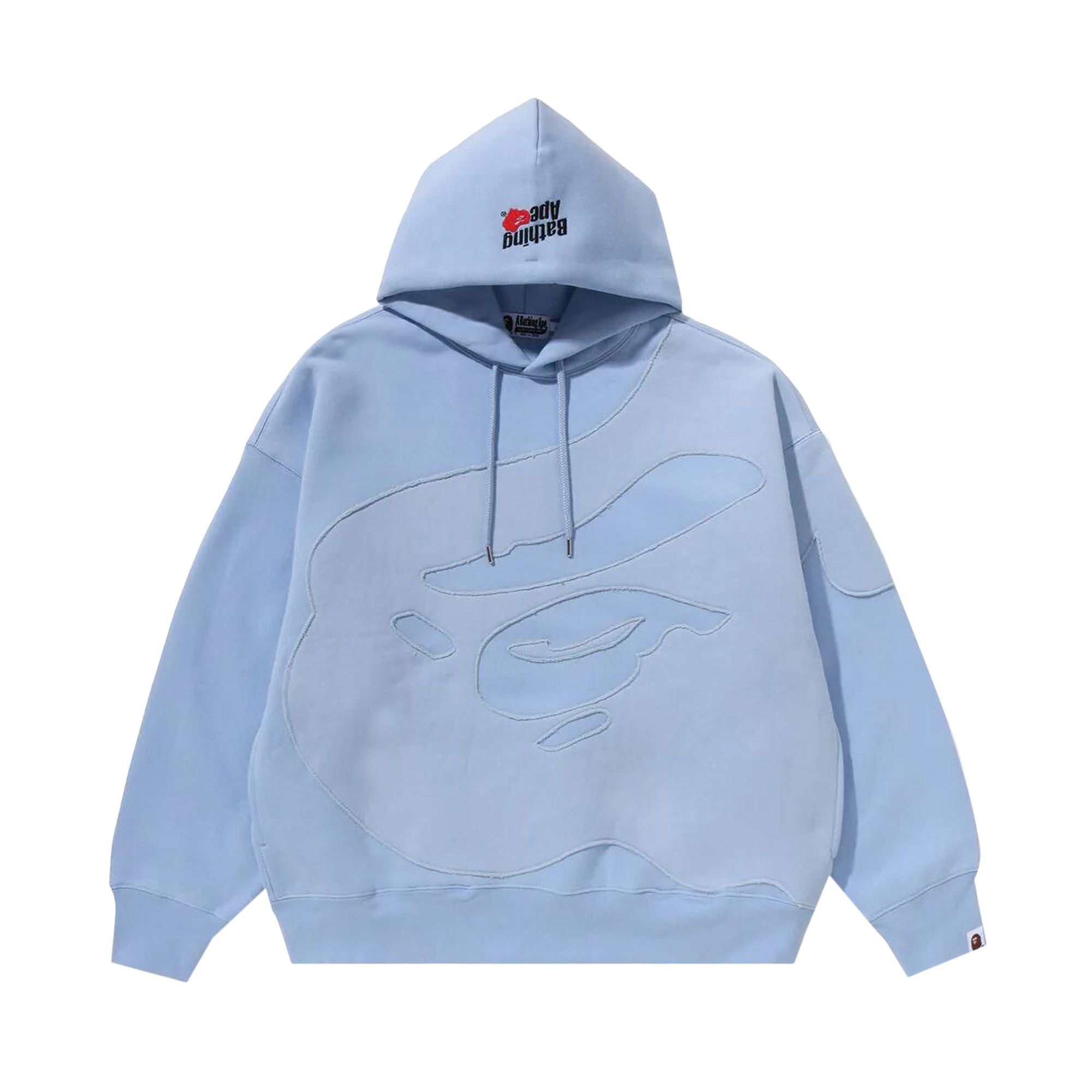 BAPE Head Patch Pullover Hoodie 'Blue' - 1