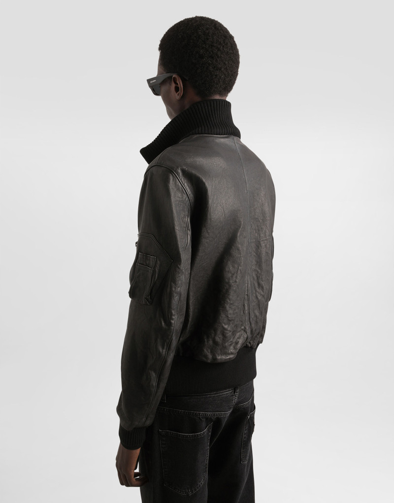 Aged effect nappa jacket 5