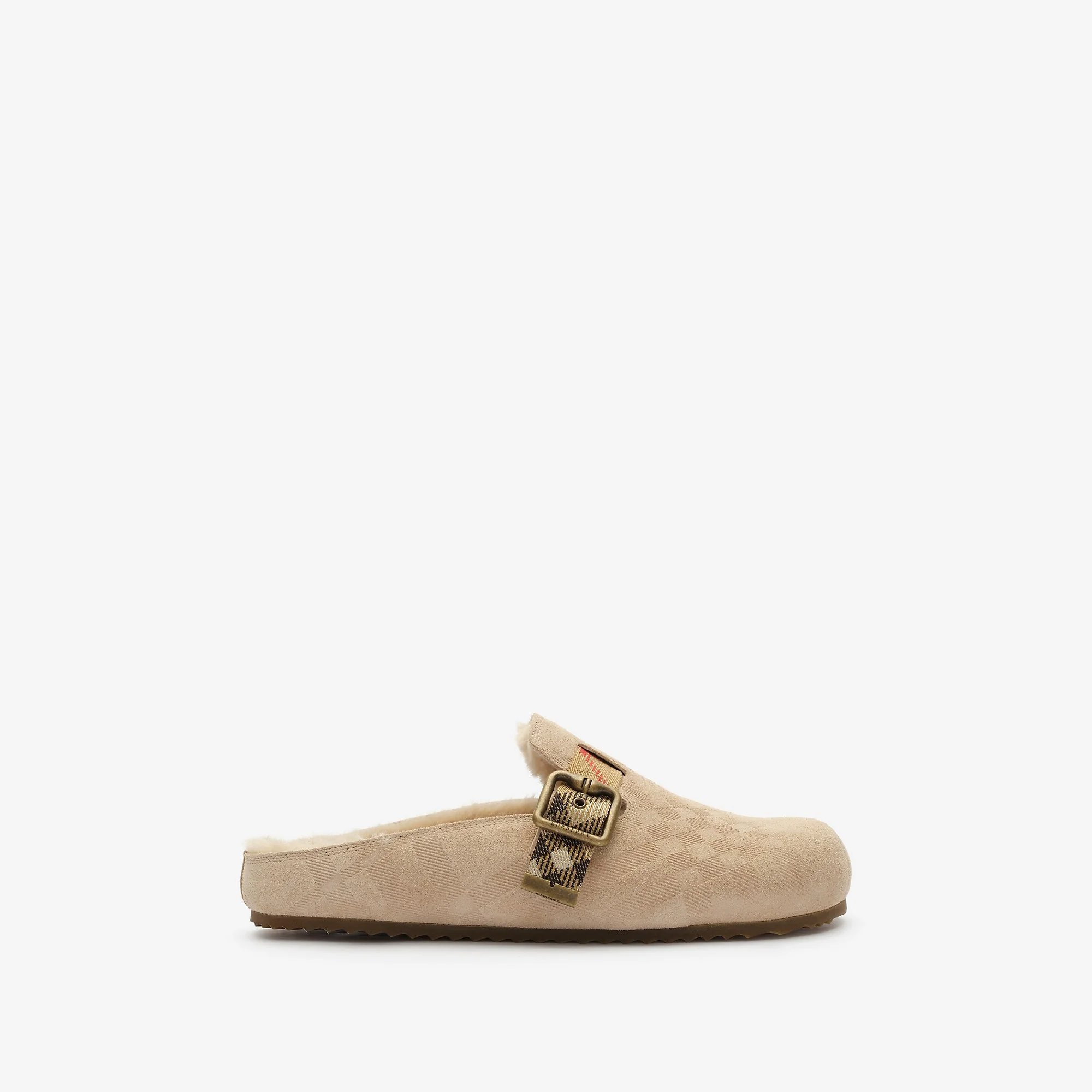 Check Shearling Urchin Clogs - 1