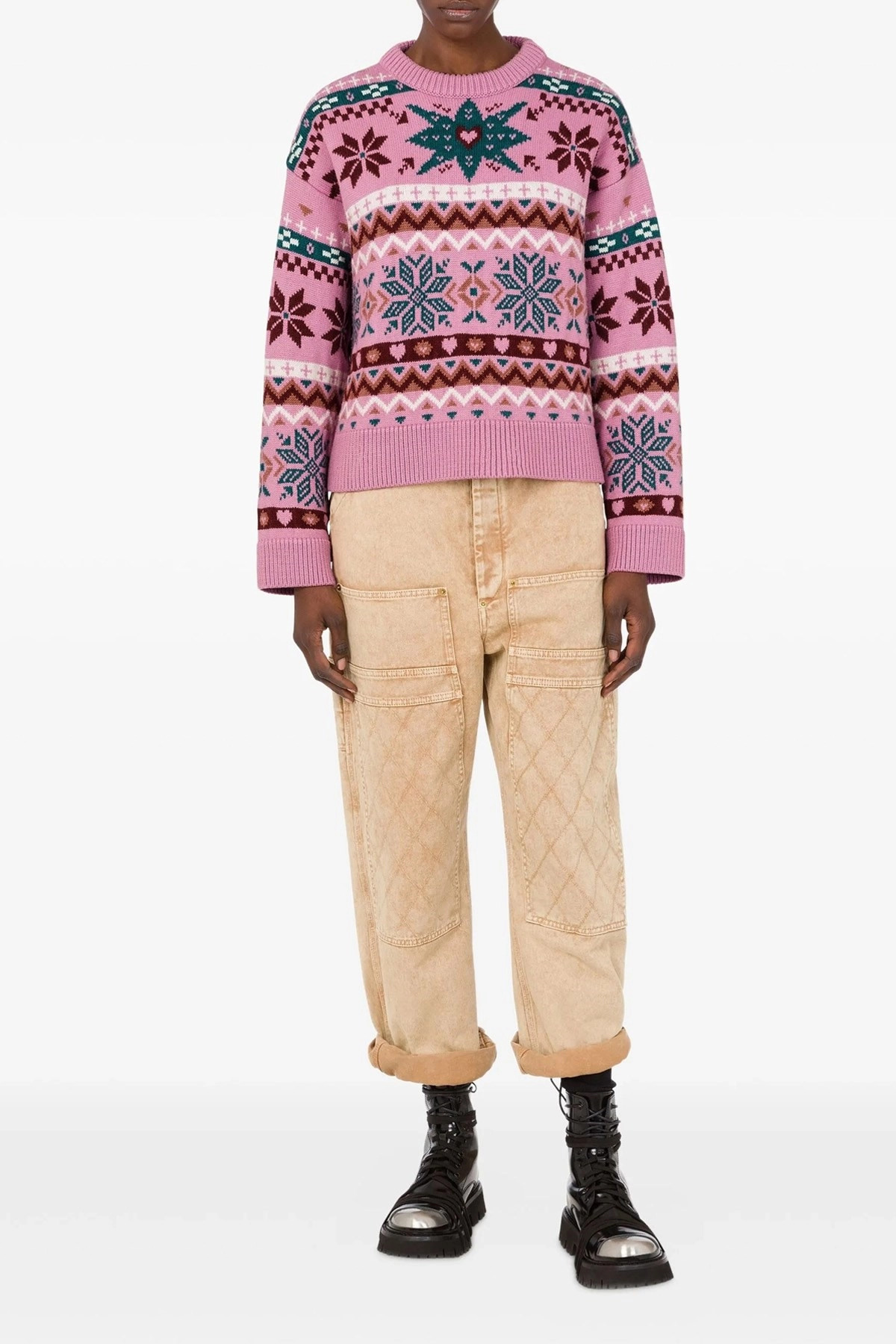 Intarsia wool sweater - 2