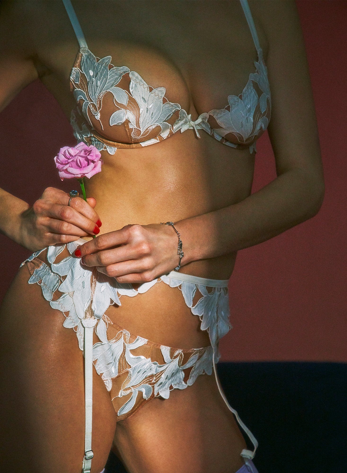 Lily Embroidery Hipster Thong - 4