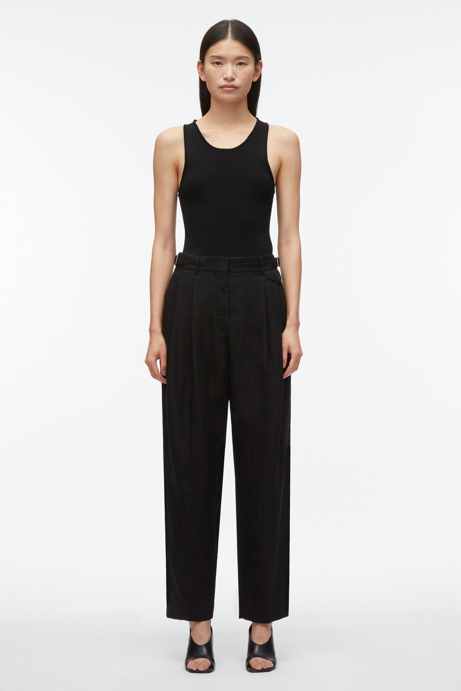 Double Pleat Taper Trouser - 6
