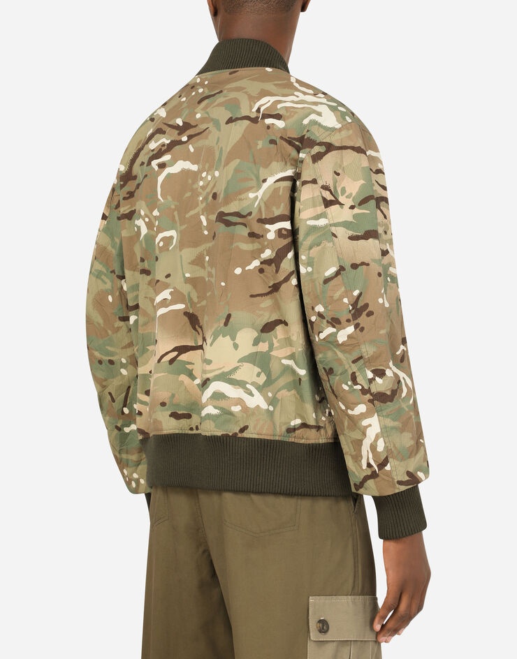 Camouflage-print nylon jacket - 5