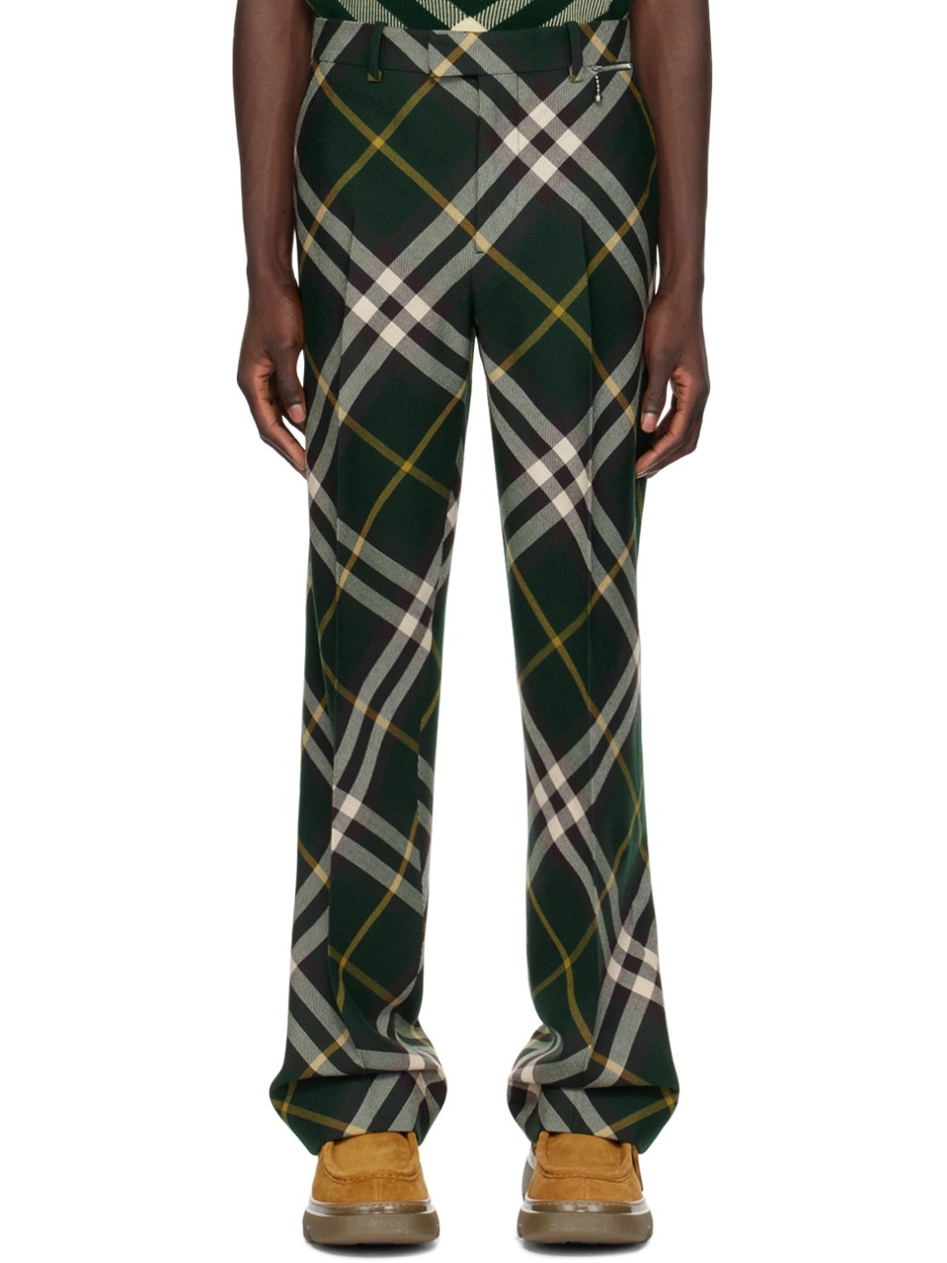 Green Check Trousers - 1