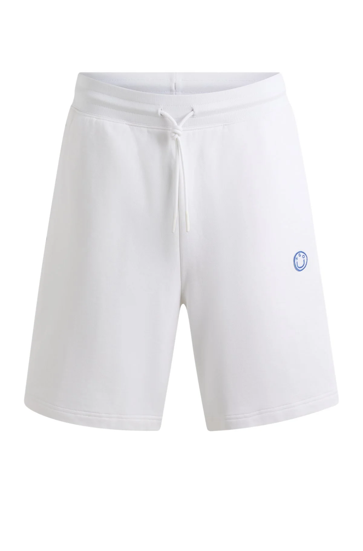 COTTON-TERRY SHORTS WITH HAPPY HUGO LOGO - 1