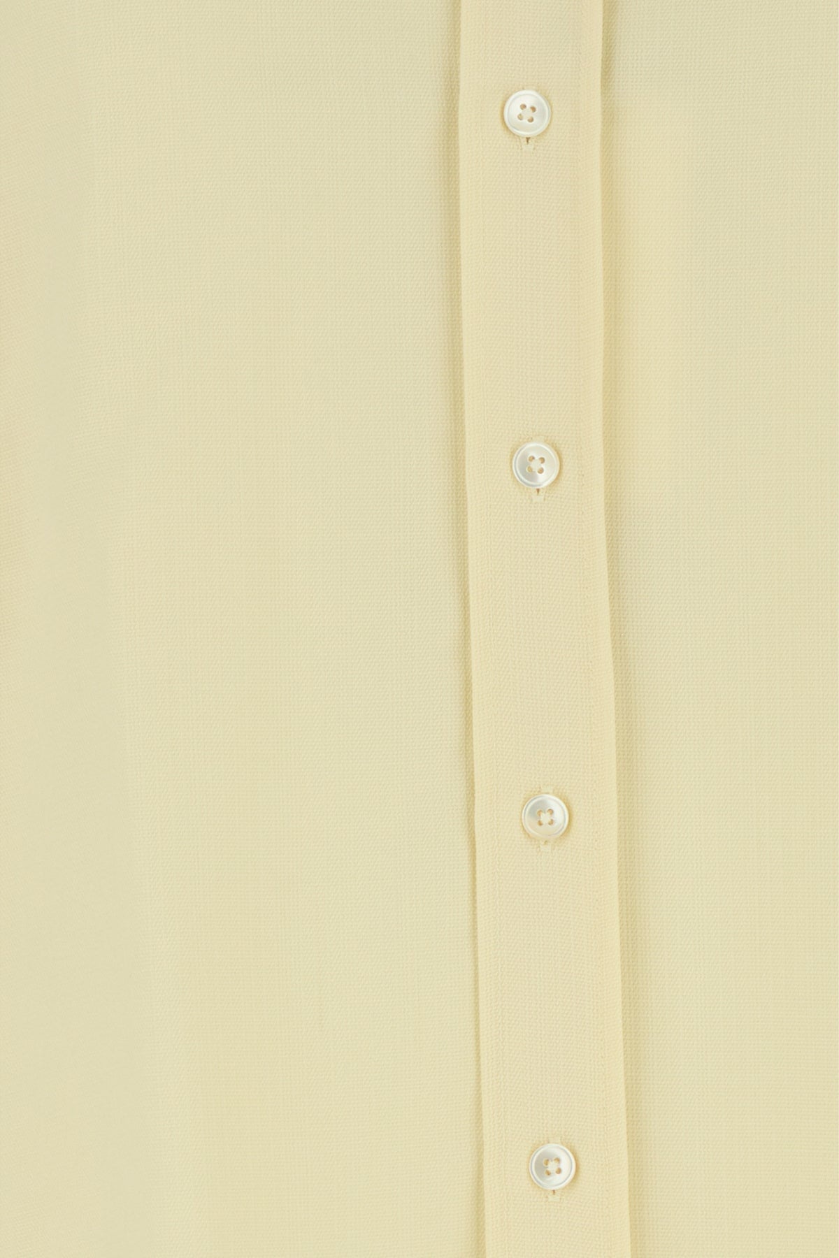 Pastel yellow wool oversize shirt - 3