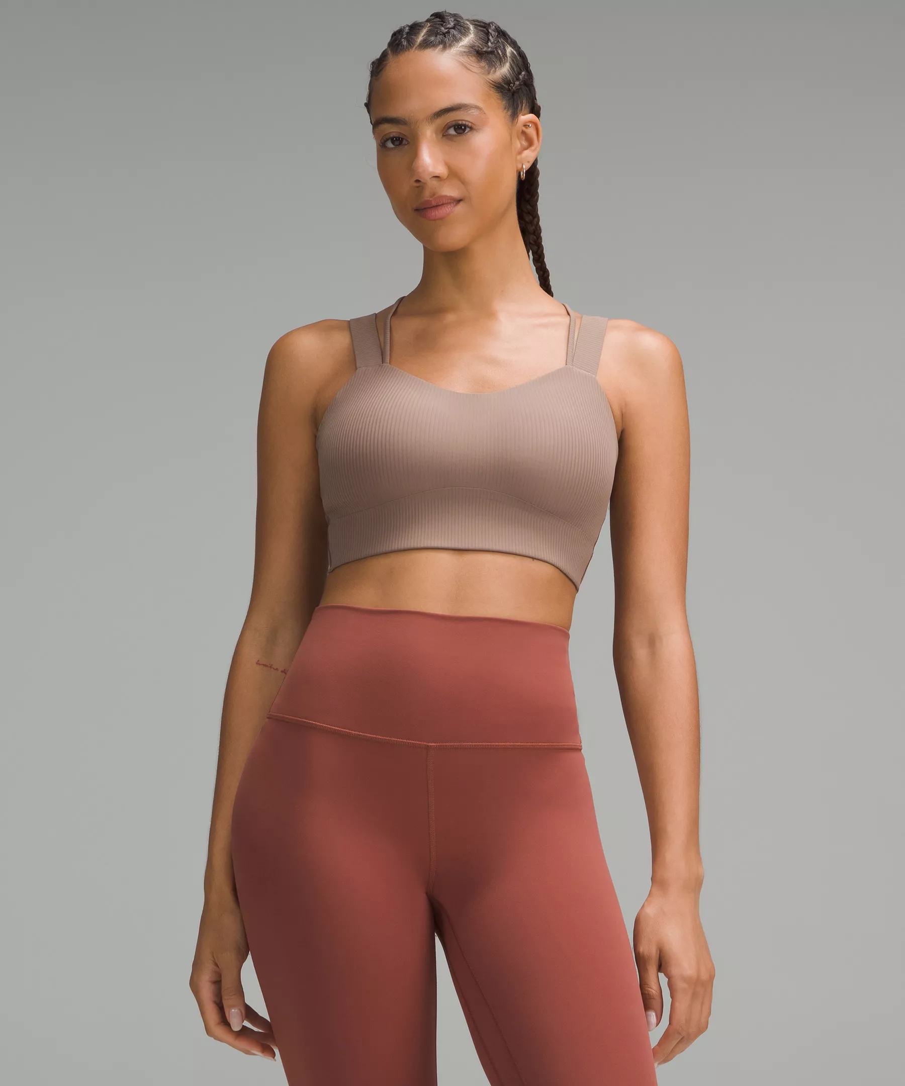 Like a Cloud Ribbed Longline Bra *Light Support, D/DD Cups - 1