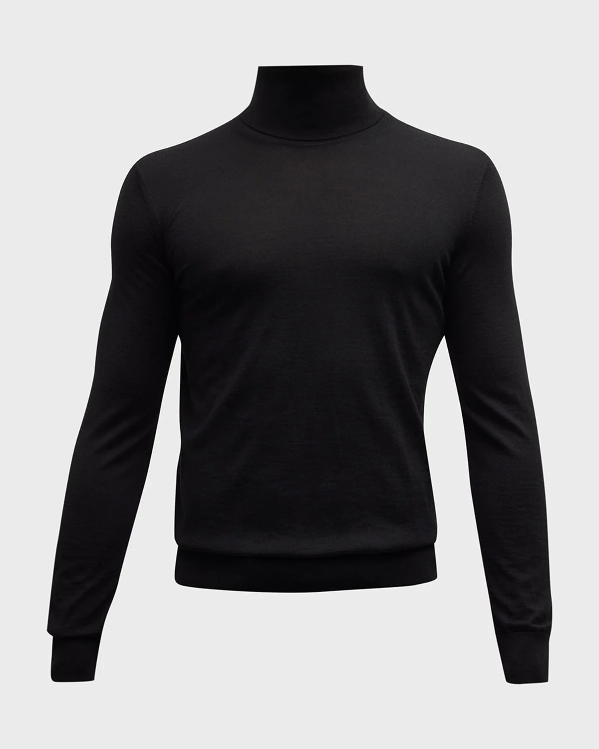 Men's Cashmere-Silk Turtleneck Sweater - 1