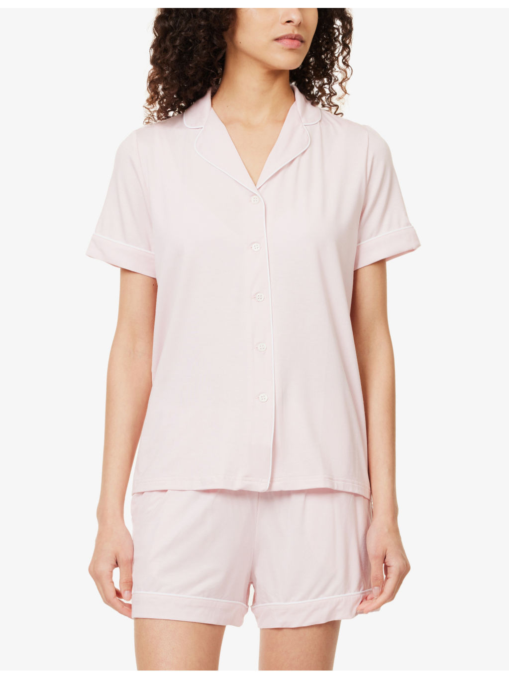 Lara relaxed-fit stretch-jersey pyjama set - 2