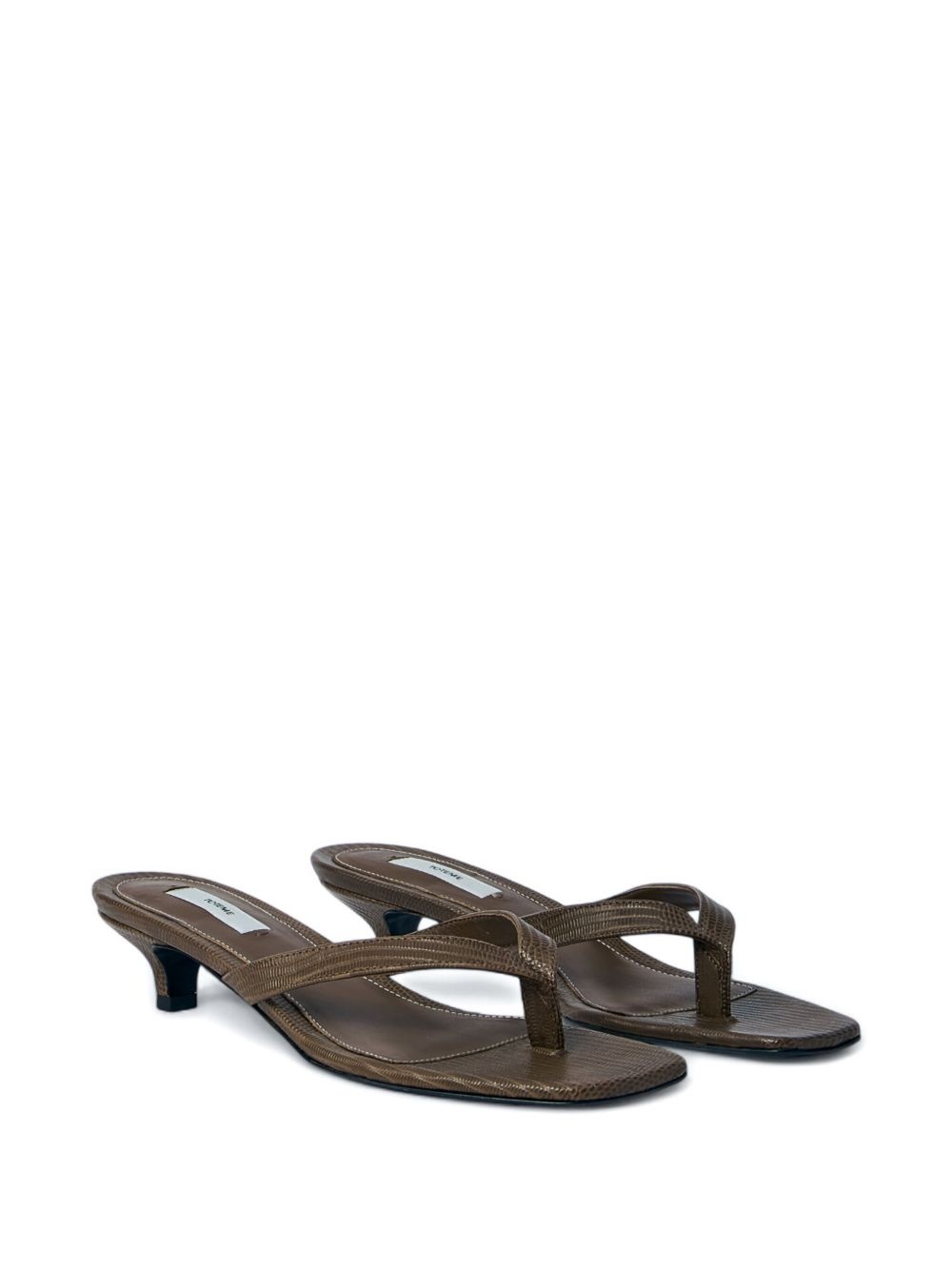 embossed leather sandals - 2
