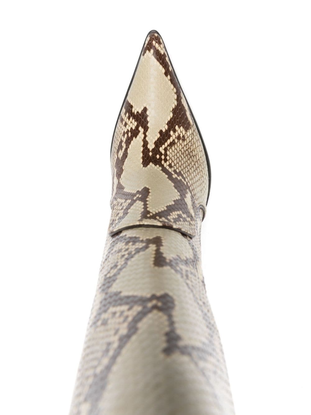 Ashley 95mm snakeskin-effect boots - 4