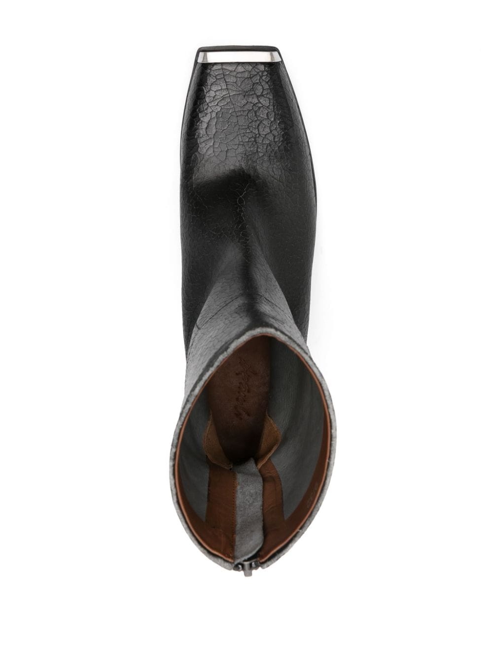 metal-toecap crinkled boots - 4