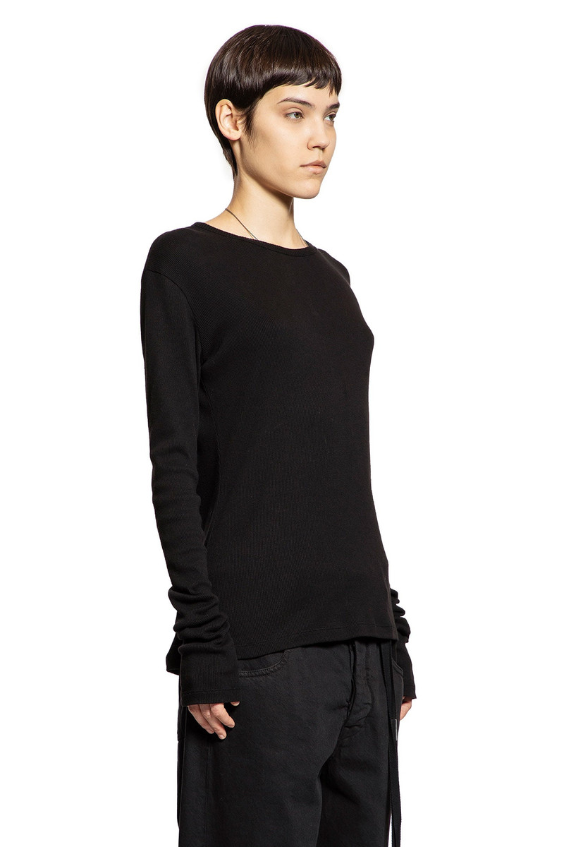 Ann Demeulemeester Fiene-Long-Sleeve-T-Shirt-In-Cotton-Rib-Jersey outlook