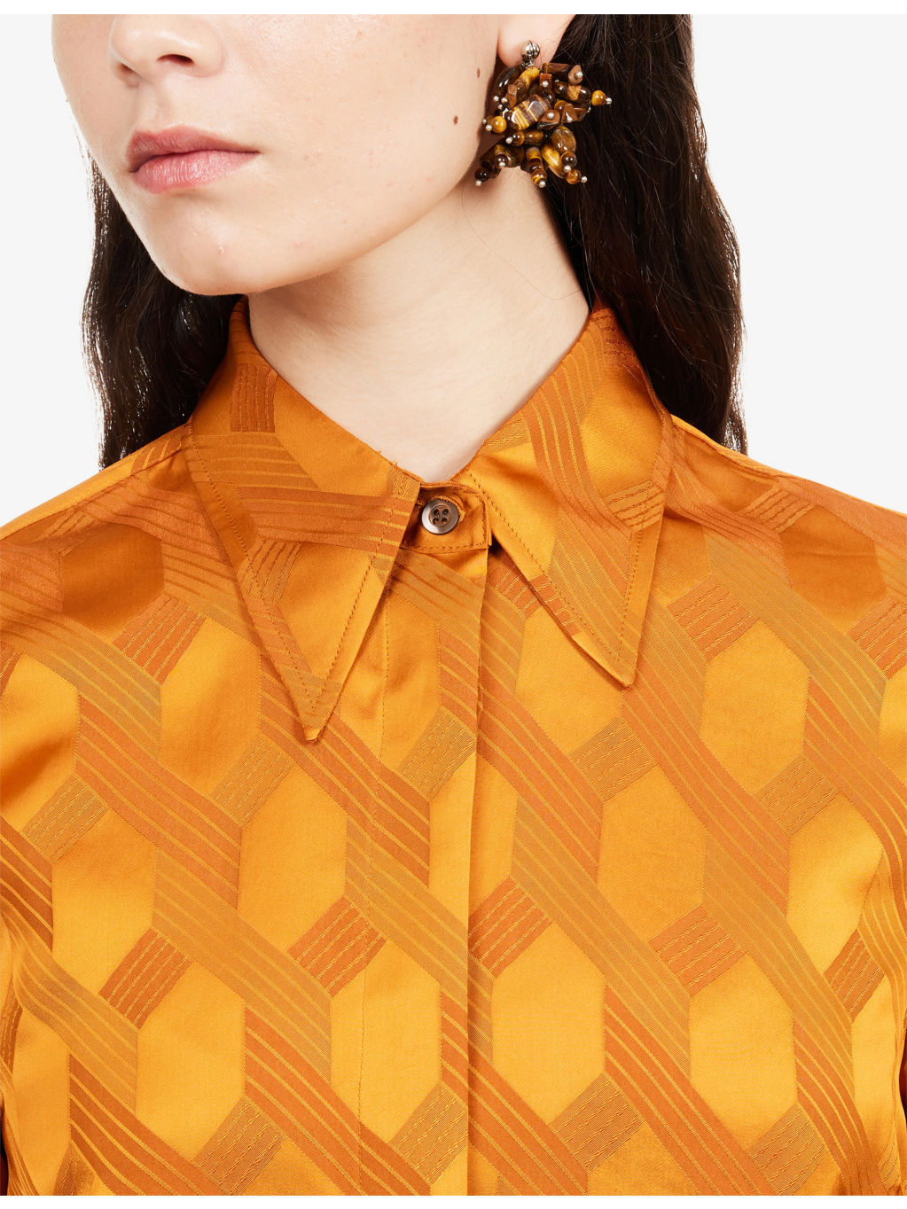 Chowy Patterned Long-Sleeve Woven Shirt - 6