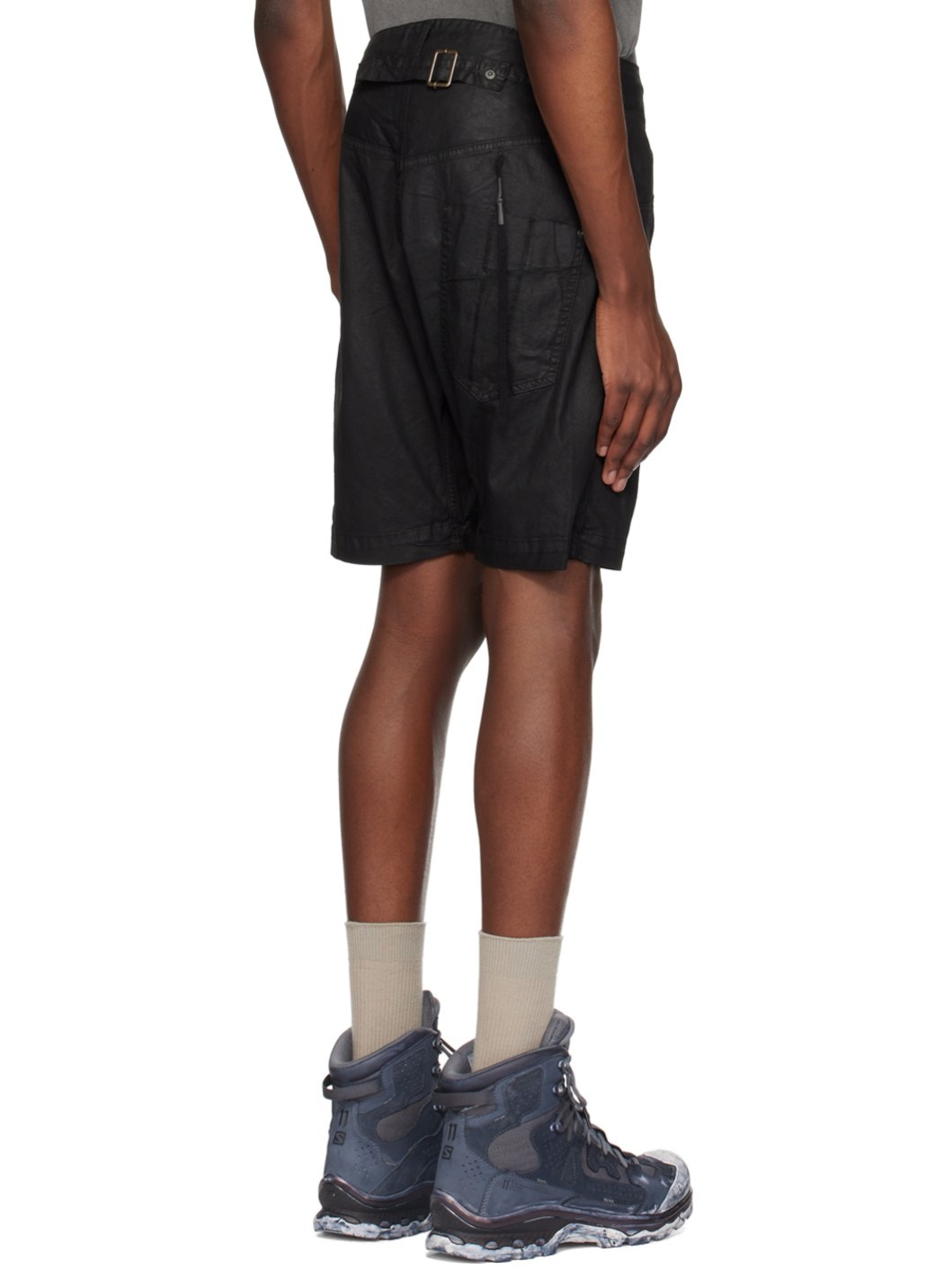 Black P29 Coated Shorts - 3